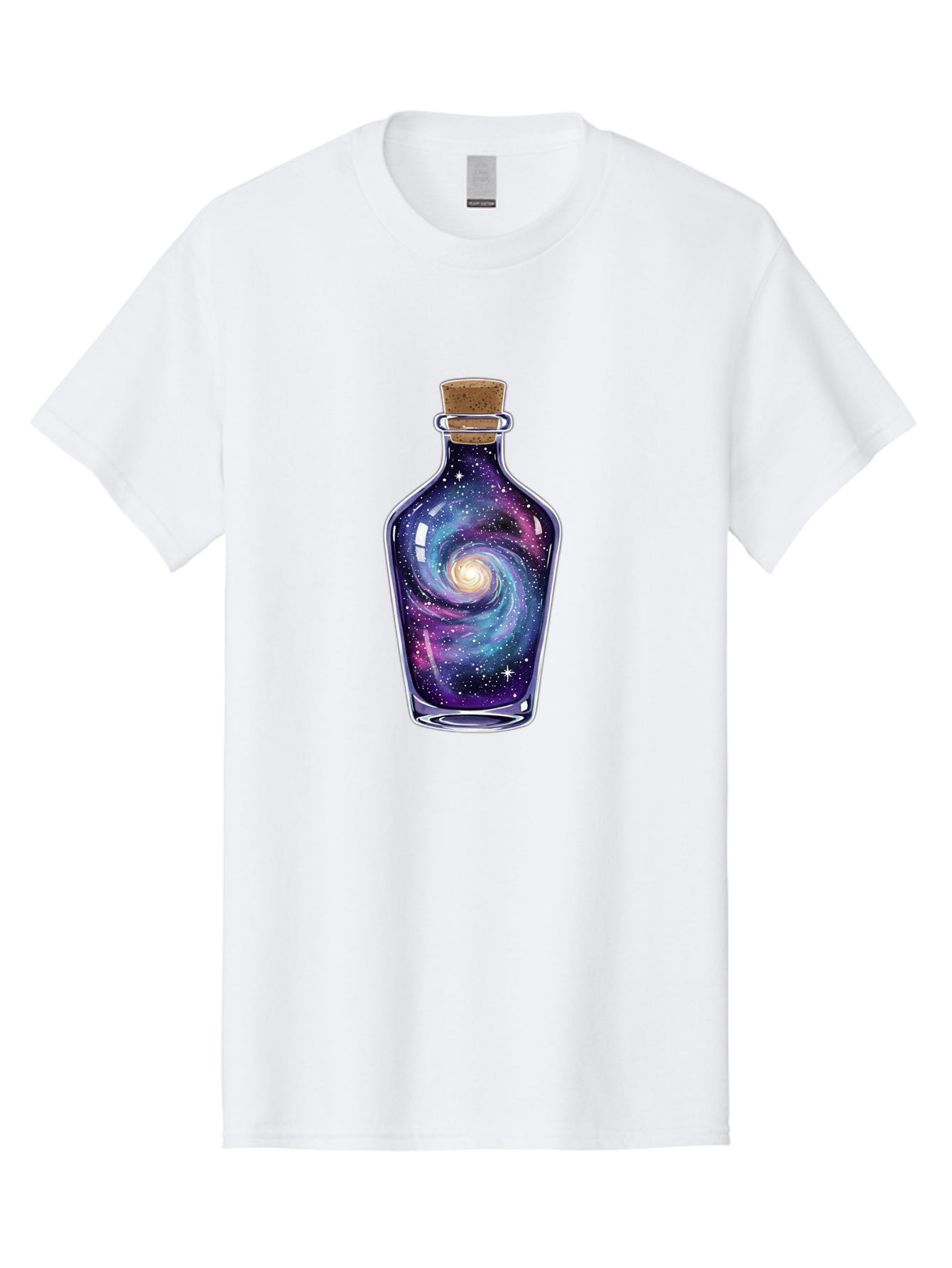 Galaxy-In-Bottle-6 Men'S Graphic Tee, 100% Cotton, Comfortable Casual Summer Wear, Machine Washable, Vintage Camera, Old Camera, Antique Camera, Black Camera, Classic Photography, Photography Equipment, Nostalgic Device, Film Camera, Baj044