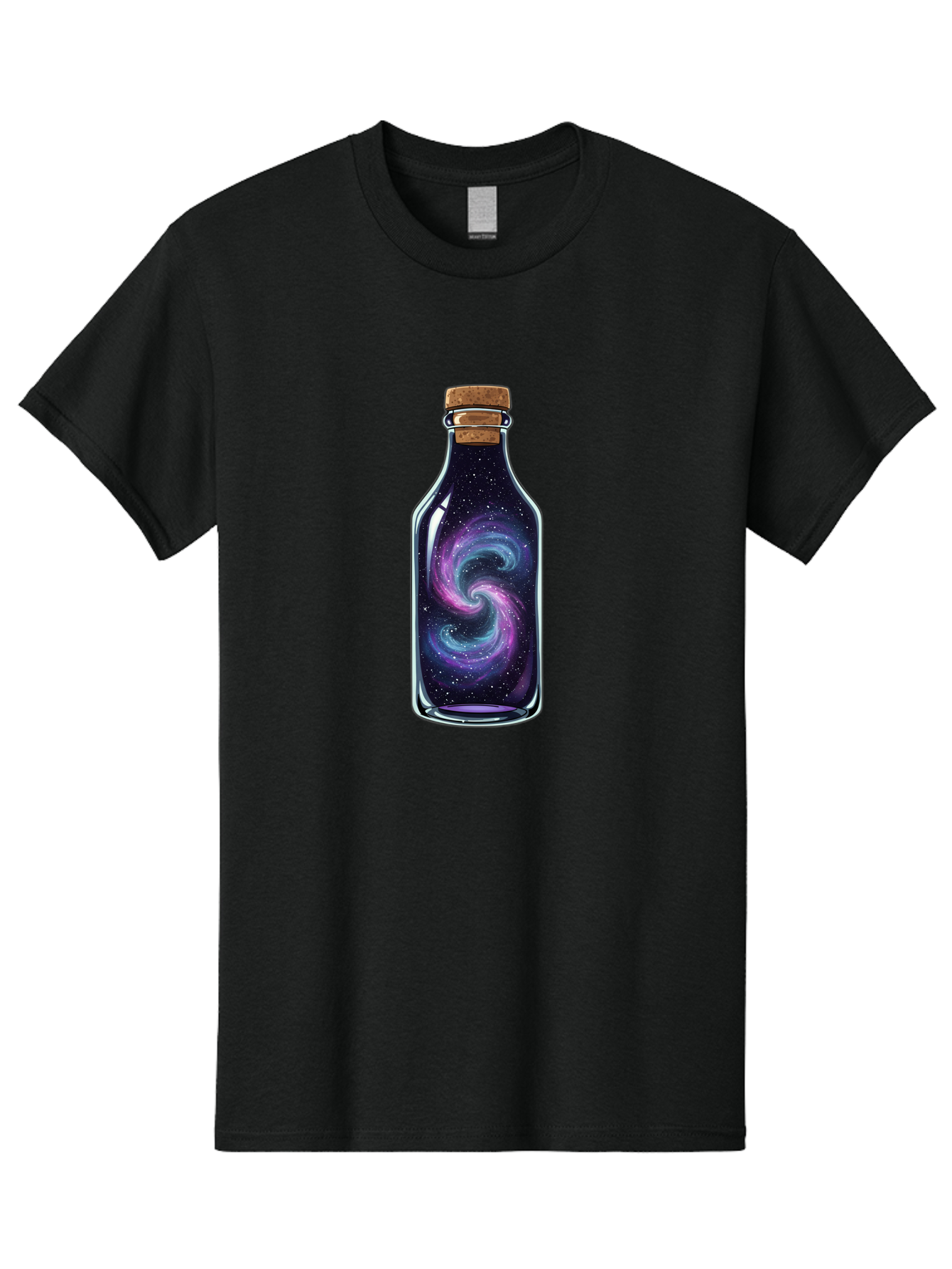 Galaxy-In-Bottle-8 Men'S Graphic Tee, 100% Cotton, Comfortable Casual Summer Wear, Machine Washable, Vintage Camera, Old Camera, Antique Camera, Black Camera, Classic Photography, Photography Equipment, Nostalgic Device, Film Camera, Baj046