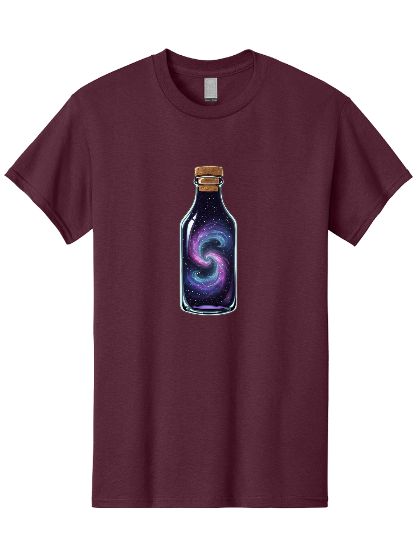 Galaxy-In-Bottle-8 Men'S Graphic Tee, 100% Cotton, Comfortable Casual Summer Wear, Machine Washable, Vintage Camera, Old Camera, Antique Camera, Black Camera, Classic Photography, Photography Equipment, Nostalgic Device, Film Camera, Baj046