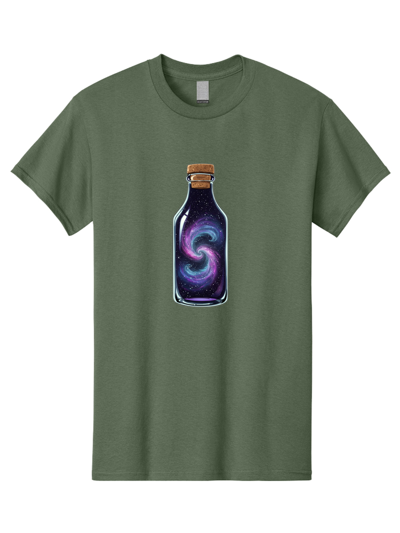 Galaxy-In-Bottle-8 Men'S Graphic Tee, 100% Cotton, Comfortable Casual Summer Wear, Machine Washable, Vintage Camera, Old Camera, Antique Camera, Black Camera, Classic Photography, Photography Equipment, Nostalgic Device, Film Camera, Baj046