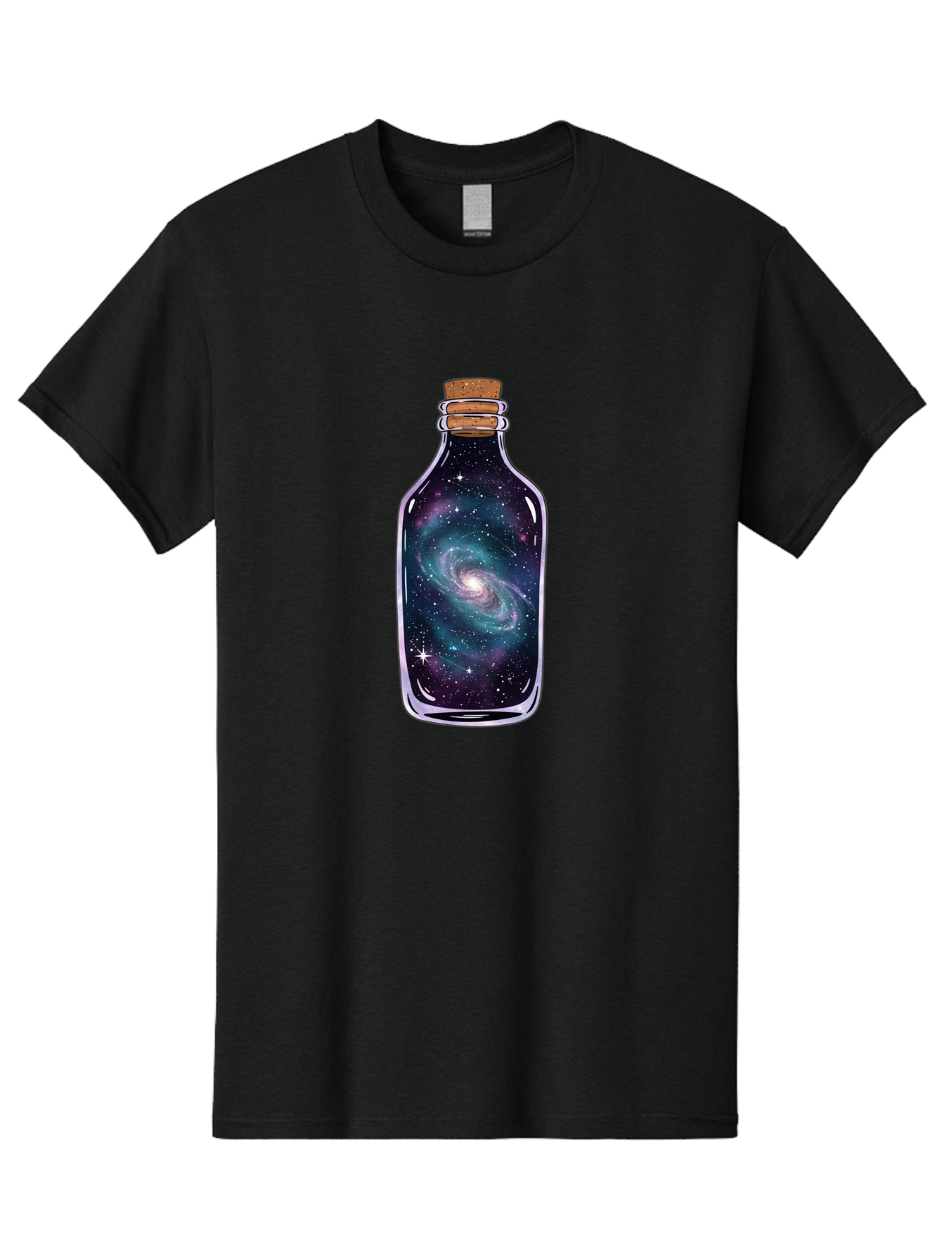 Galaxy-In-Bottle-9 Men'S Graphic Tee, 100% Cotton, Comfortable Casual Summer Wear, Machine Washable, Vintage Camera, Old Camera, Antique Camera, Black Camera, Classic Photography, Photography Equipment, Nostalgic Device, Film Camera, Baj047