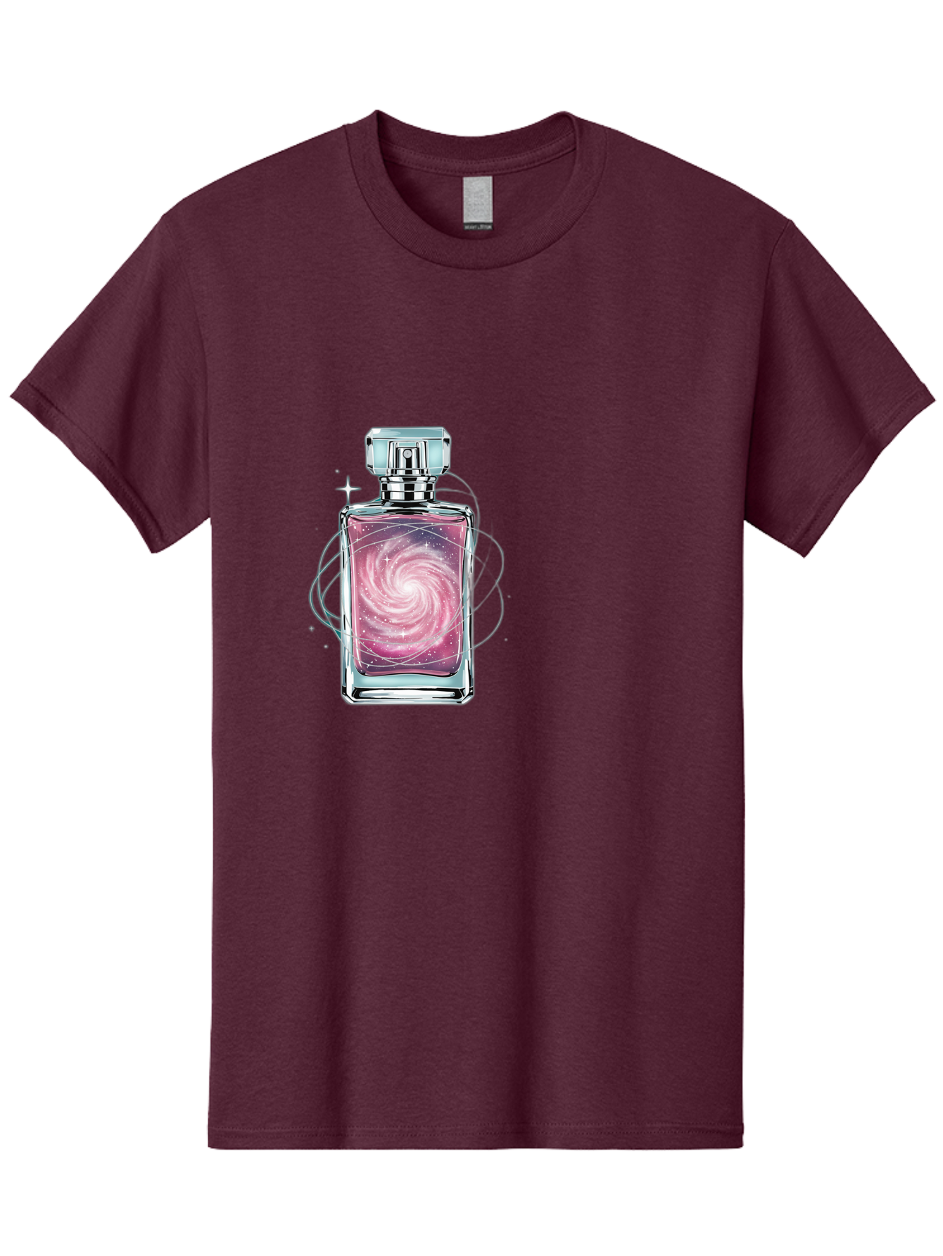 Galaxy-Perfume-Bottle-3 Men'S Graphic Tee, 100% Cotton, Comfortable Casual Summer Wear, Machine Washable, Vintage Camera, Old Camera, Antique Camera, Black Camera, Classic Photography, Photography Equipment, Nostalgic Device, Film Camera, Baj052