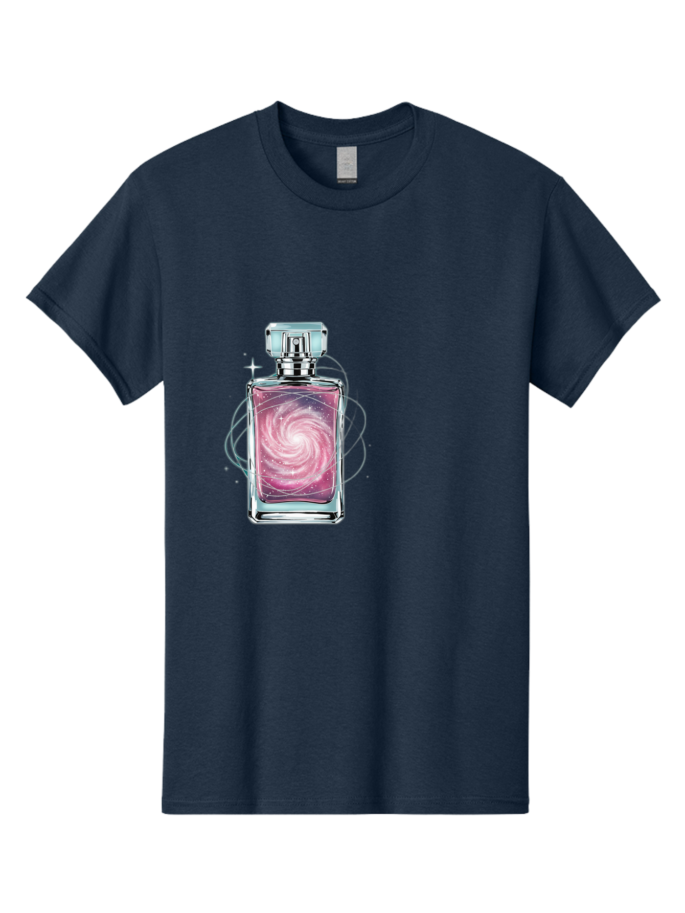 Galaxy-Perfume-Bottle-3 Men'S Graphic Tee, 100% Cotton, Comfortable Casual Summer Wear, Machine Washable, Vintage Camera, Old Camera, Antique Camera, Black Camera, Classic Photography, Photography Equipment, Nostalgic Device, Film Camera, Baj052