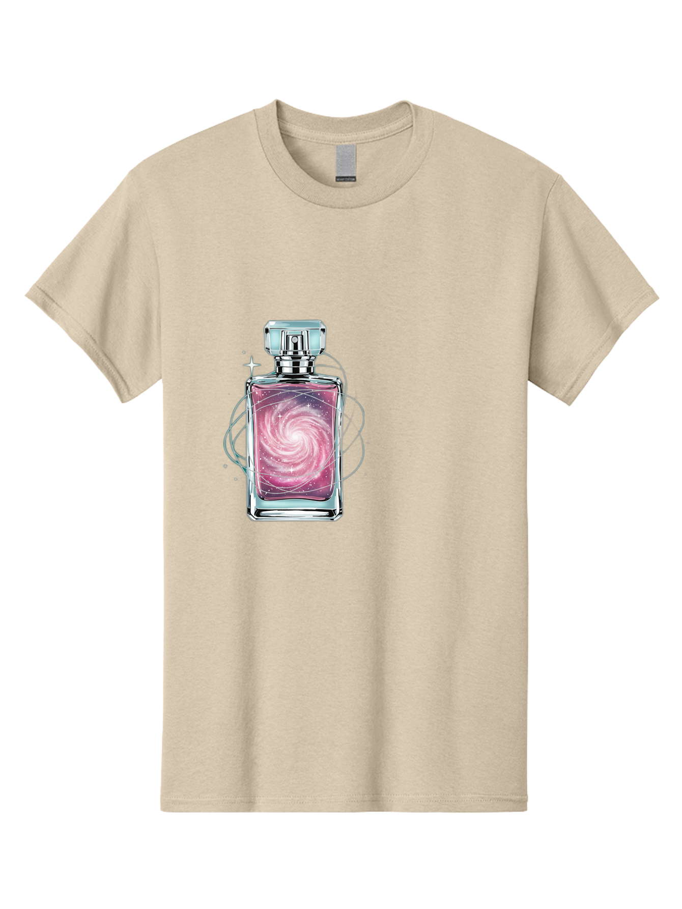 Galaxy-Perfume-Bottle-3 Men'S Graphic Tee, 100% Cotton, Comfortable Casual Summer Wear, Machine Washable, Vintage Camera, Old Camera, Antique Camera, Black Camera, Classic Photography, Photography Equipment, Nostalgic Device, Film Camera, Baj052