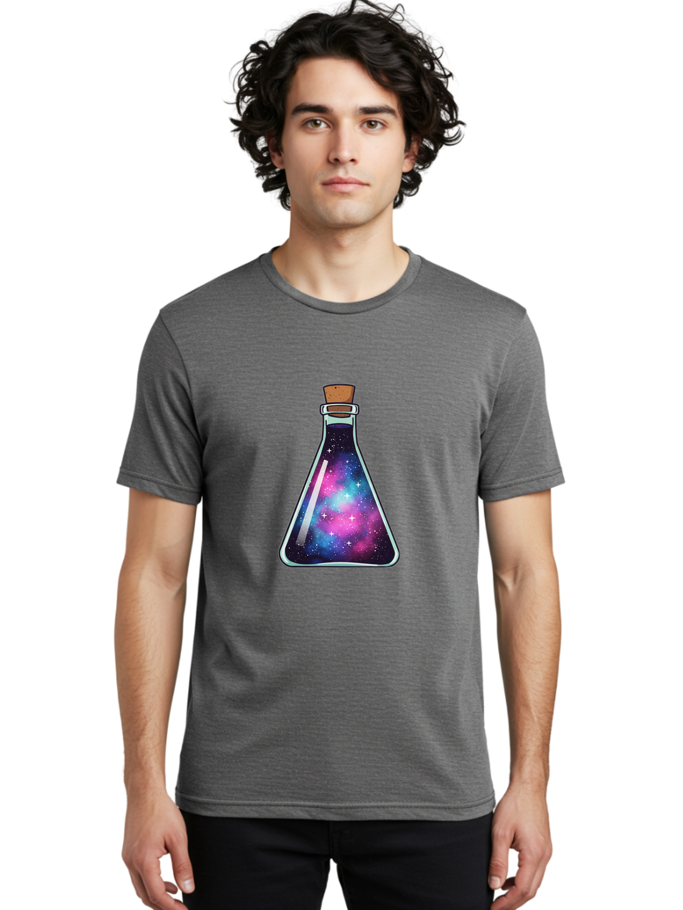 Galaxy-Potion-2 Men'S Graphic Tee, 100% Cotton, Comfortable Casual Summer Wear, Machine Washable, Vintage Camera, Old Camera, Antique Camera, Black Camera, Classic Photography, Photography Equipment, Nostalgic Device, Film Camera, Camera Art Baj056
