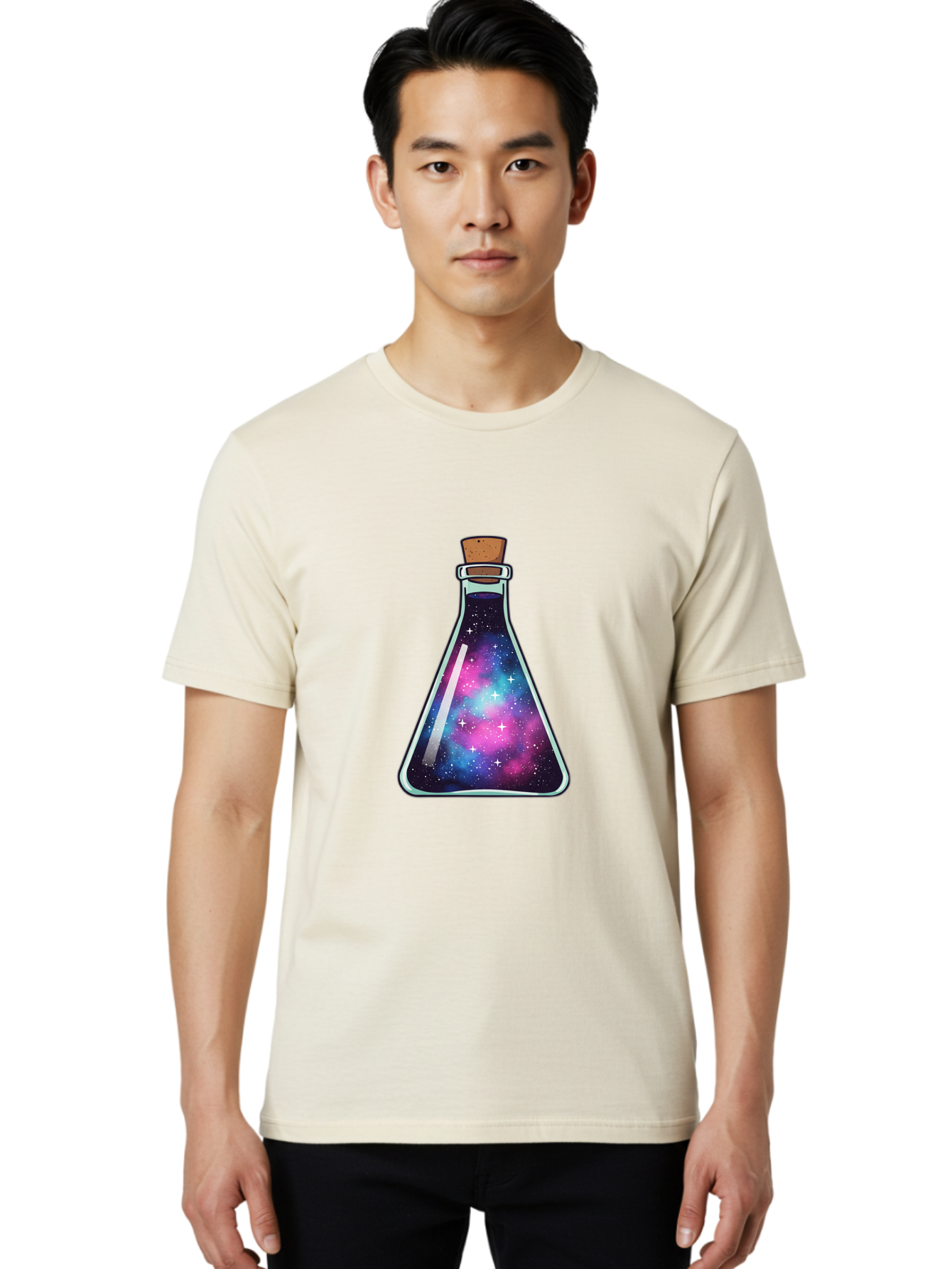 Galaxy-Potion-2 Men'S Graphic Tee, 100% Cotton, Comfortable Casual Summer Wear, Machine Washable, Vintage Camera, Old Camera, Antique Camera, Black Camera, Classic Photography, Photography Equipment, Nostalgic Device, Film Camera, Camera Art Baj056