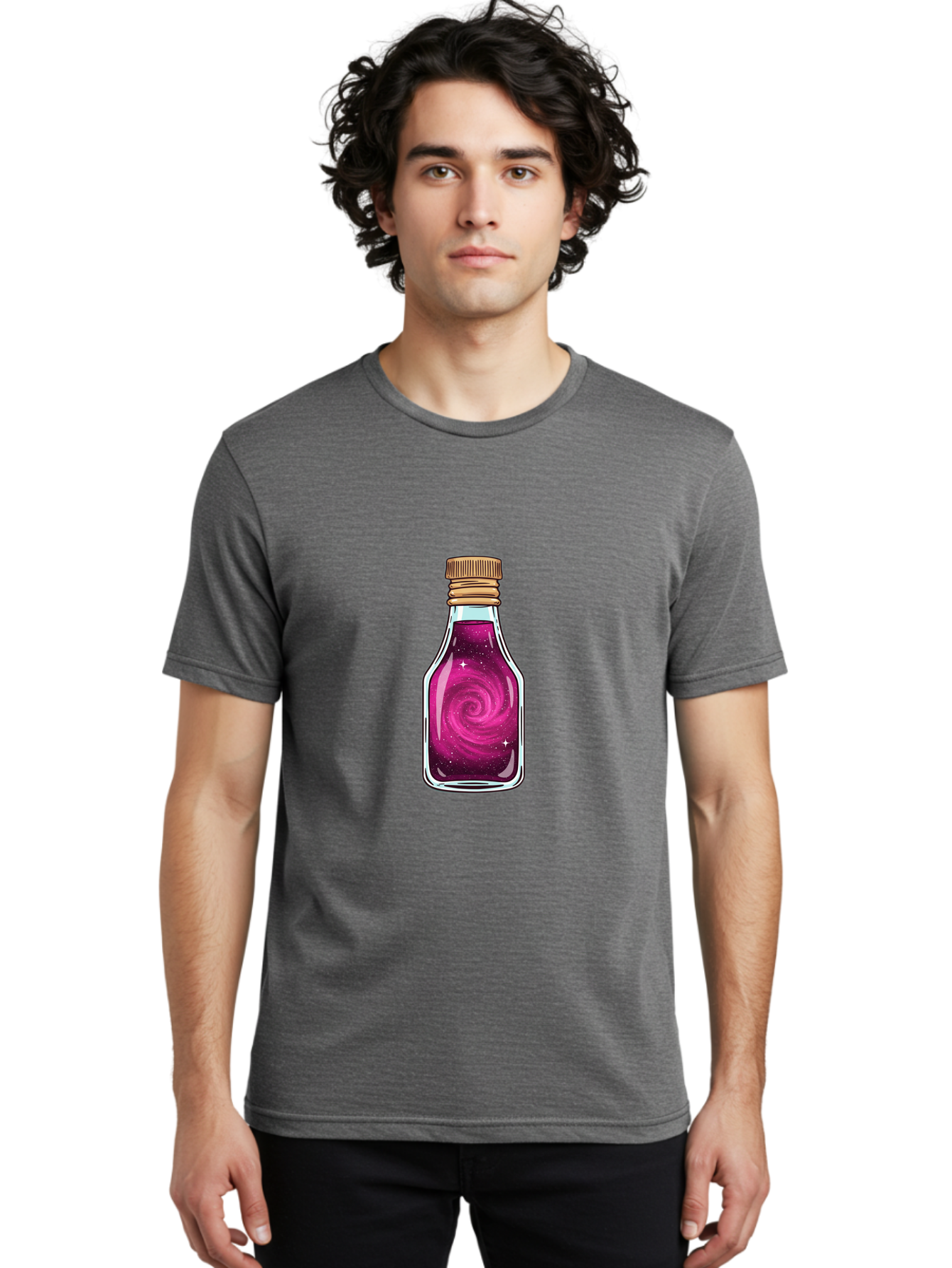Galaxy-Potion-3 Men'S Graphic Tee, 100% Cotton, Comfortable Casual Summer Wear, Machine Washable, Vintage Camera, Old Camera, Antique Camera, Black Camera, Classic Photography, Photography Equipment, Nostalgic Device, Film Camera, Camera Art Baj057