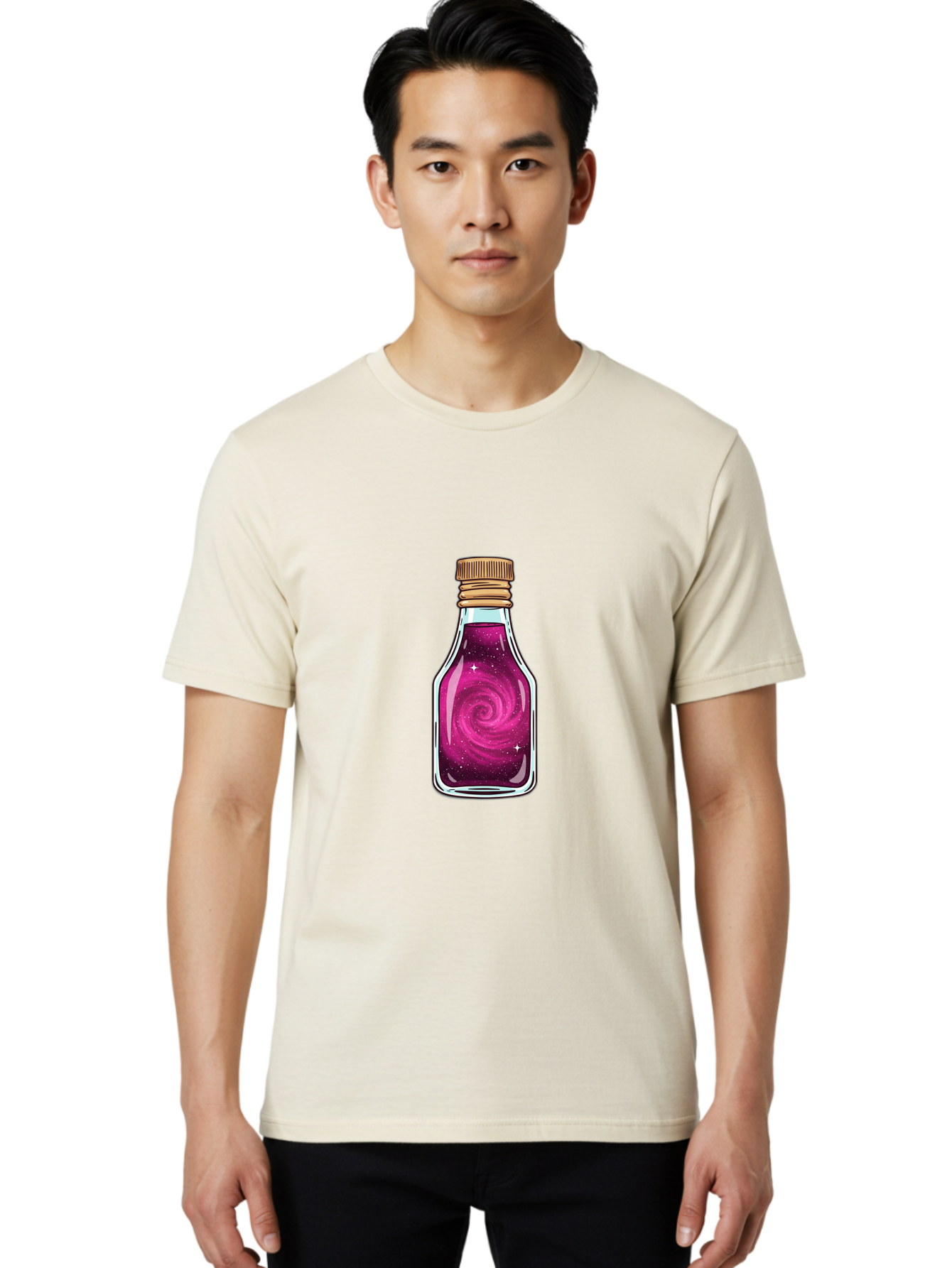 Galaxy-Potion-3 Men'S Graphic Tee, 100% Cotton, Comfortable Casual Summer Wear, Machine Washable, Vintage Camera, Old Camera, Antique Camera, Black Camera, Classic Photography, Photography Equipment, Nostalgic Device, Film Camera, Camera Art Baj057