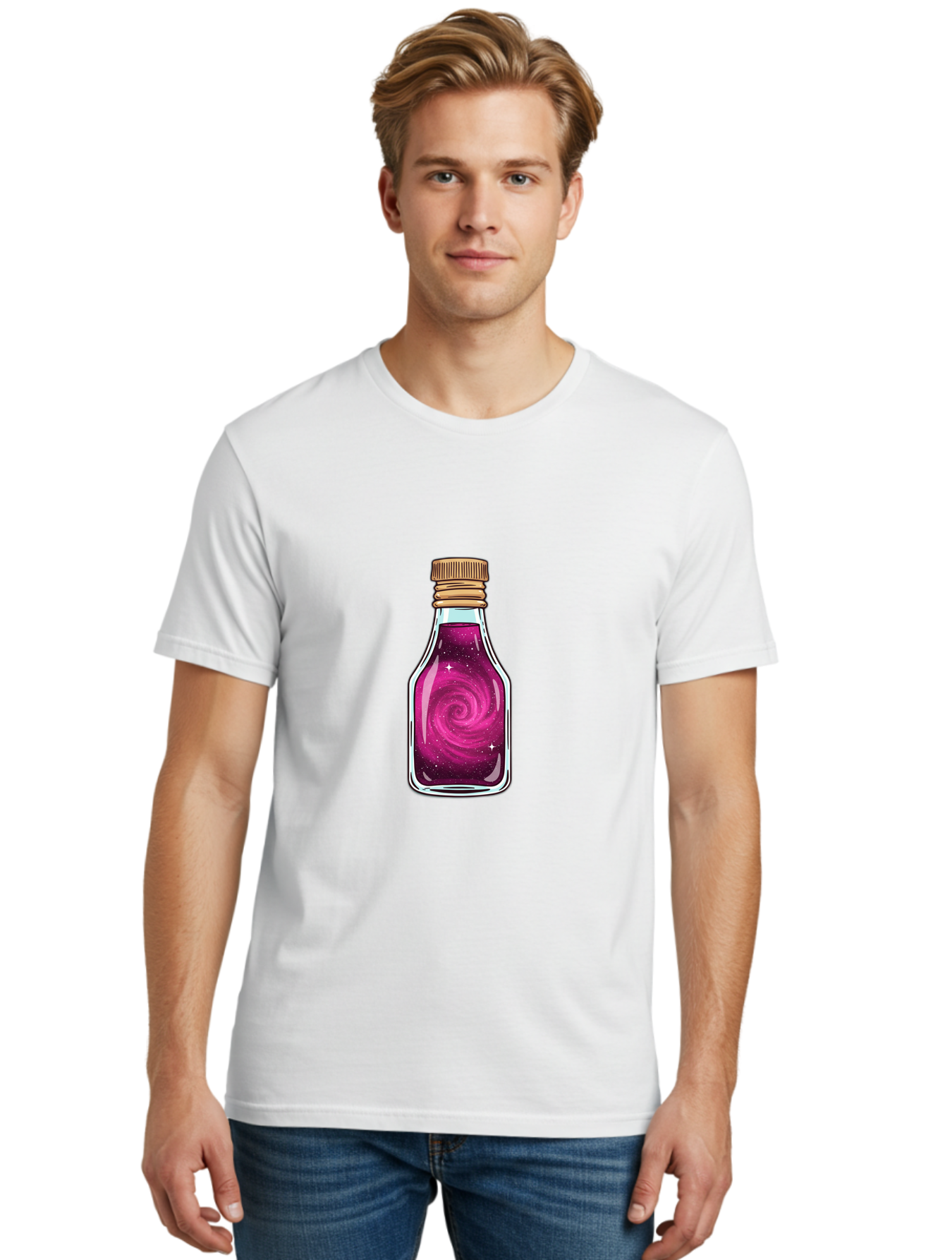 Galaxy-Potion-3 Men'S Graphic Tee, 100% Cotton, Comfortable Casual Summer Wear, Machine Washable, Vintage Camera, Old Camera, Antique Camera, Black Camera, Classic Photography, Photography Equipment, Nostalgic Device, Film Camera, Camera Art Baj057
