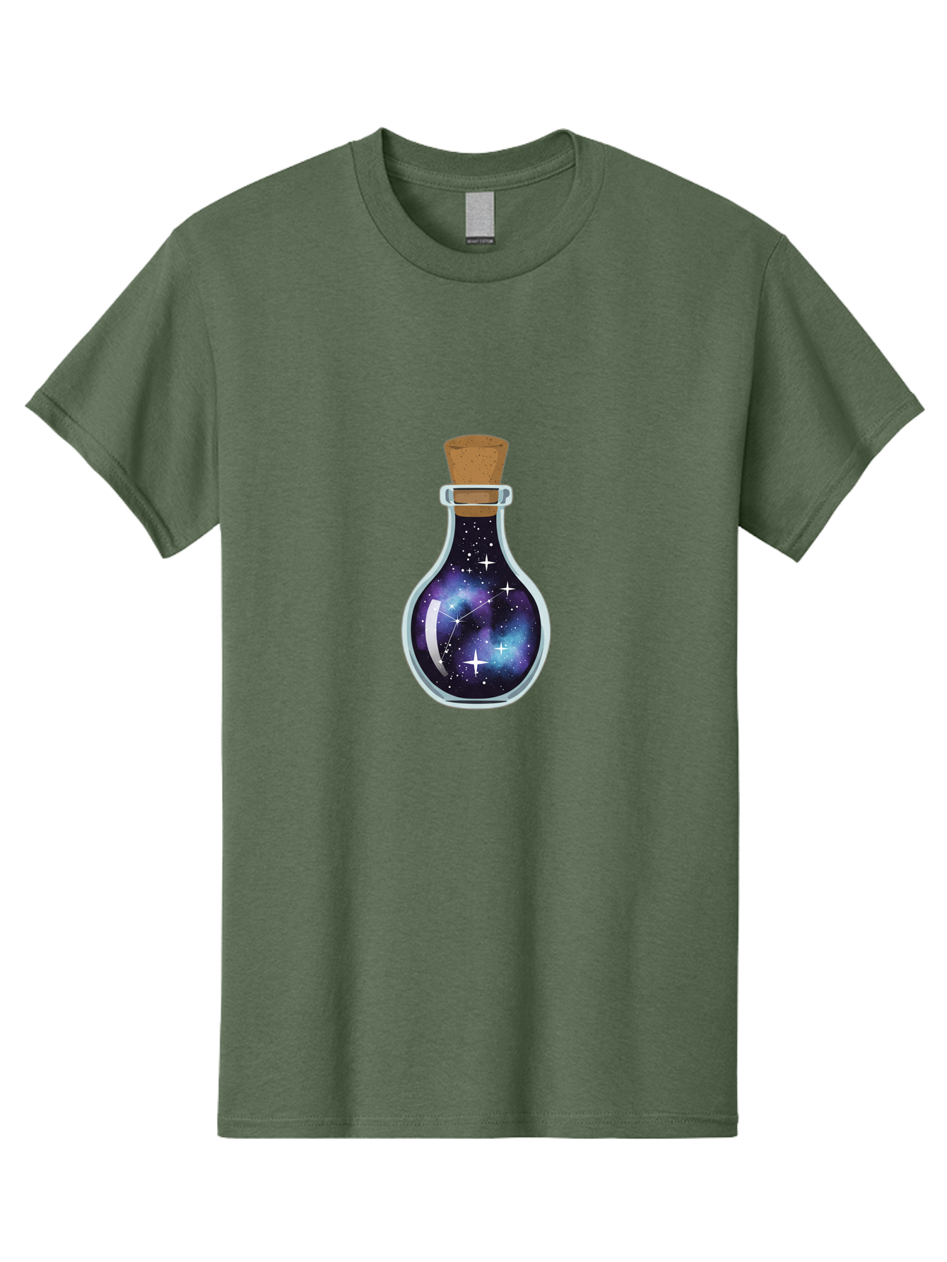 Galaxy-Potion-Bottle-1 Men'S Graphic Tee, 100% Cotton, Comfortable Casual Summer Wear, Machine Washable, Vintage Camera, Old Camera, Antique Camera, Black Camera, Classic Photography, Photography Equipment, Nostalgic Device, Film Camera, Baj058