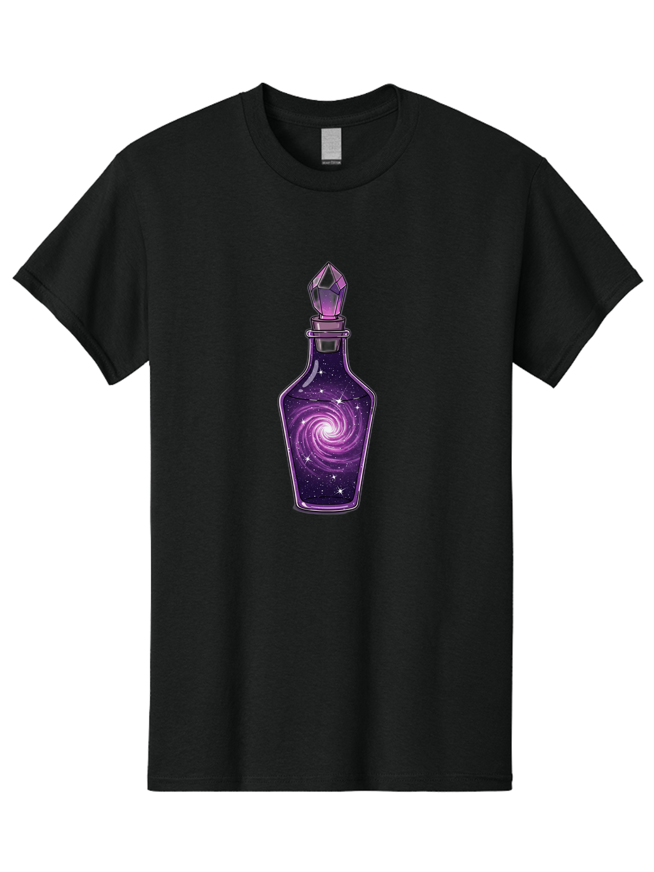 Galaxy-Potion-Bottle-2 Men'S Graphic Tee, 100% Cotton, Comfortable Casual Summer Wear, Machine Washable, Vintage Camera, Old Camera, Antique Camera, Black Camera, Classic Photography, Photography Equipment, Nostalgic Device, Film Camera, Baj059