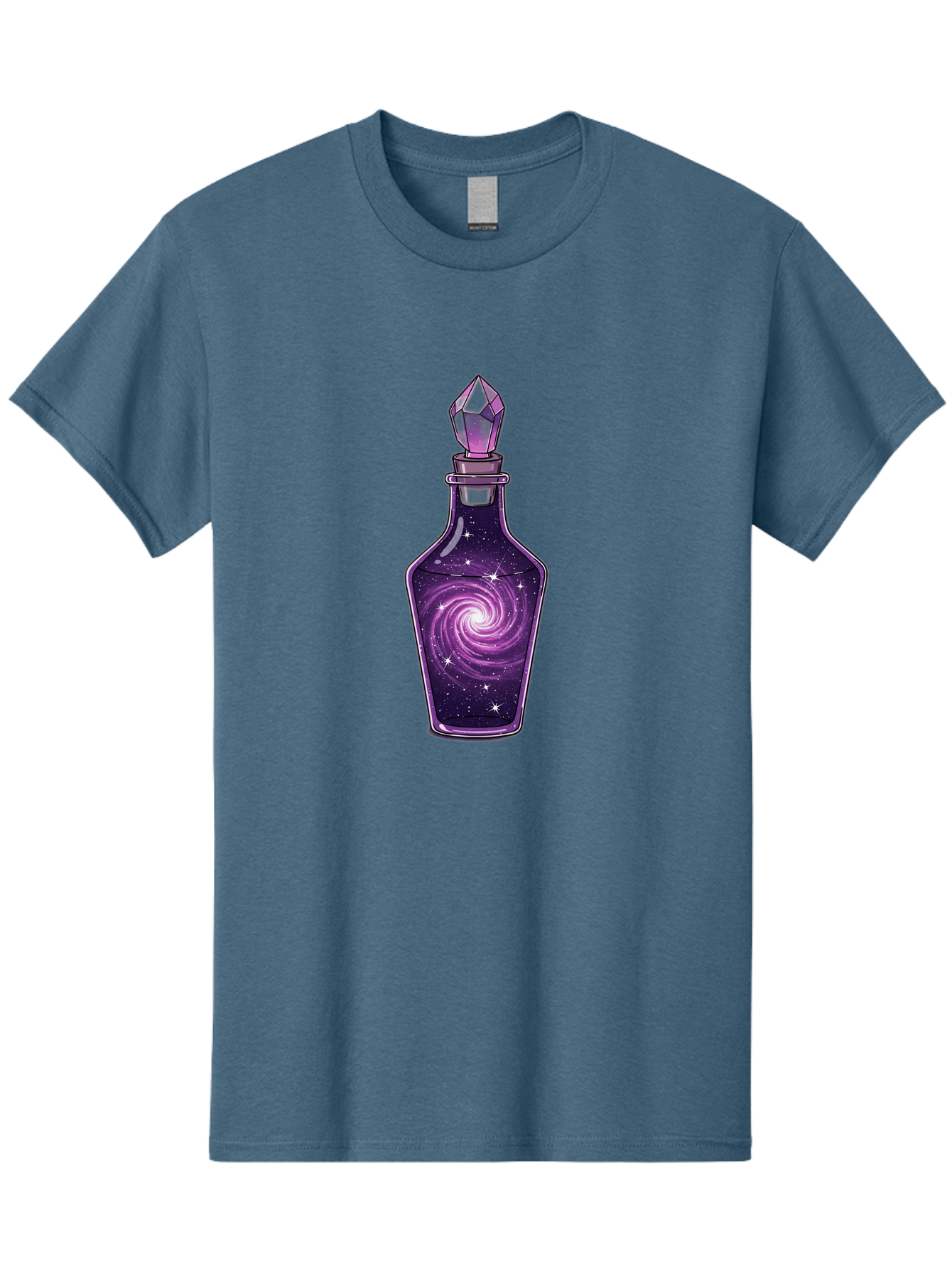 Galaxy-Potion-Bottle-2 Men'S Graphic Tee, 100% Cotton, Comfortable Casual Summer Wear, Machine Washable, Vintage Camera, Old Camera, Antique Camera, Black Camera, Classic Photography, Photography Equipment, Nostalgic Device, Film Camera, Baj059