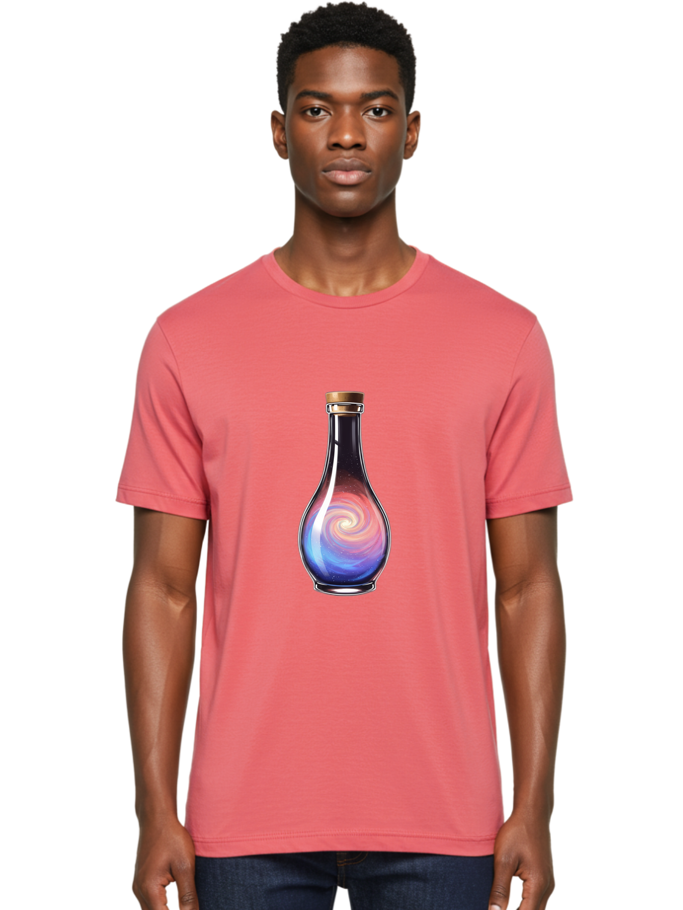 Galaxy-Potion-Bottle Men'S Graphic Tee, 100% Cotton, Comfortable Casual Summer Wear, Machine Washable, Vintage Camera, Old Camera, Antique Camera, Black Camera, Classic Photography, Photography Equipment, Nostalgic Device, Film Camera, Baj061