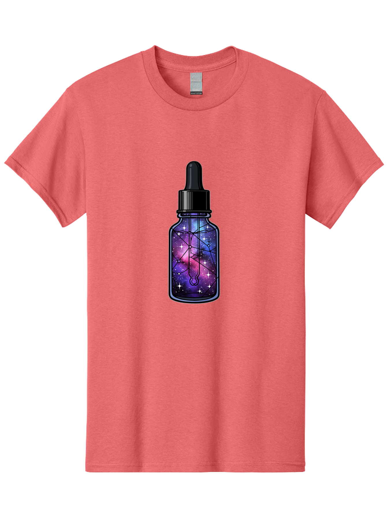 Galaxy-Serum-Bottle Men'S Graphic Tee, 100% Cotton, Comfortable Casual Summer Wear, Machine Washable, Vintage Camera, Old Camera, Antique Camera, Black Camera, Classic Photography, Photography Equipment, Nostalgic Device, Film Camera, Baj063