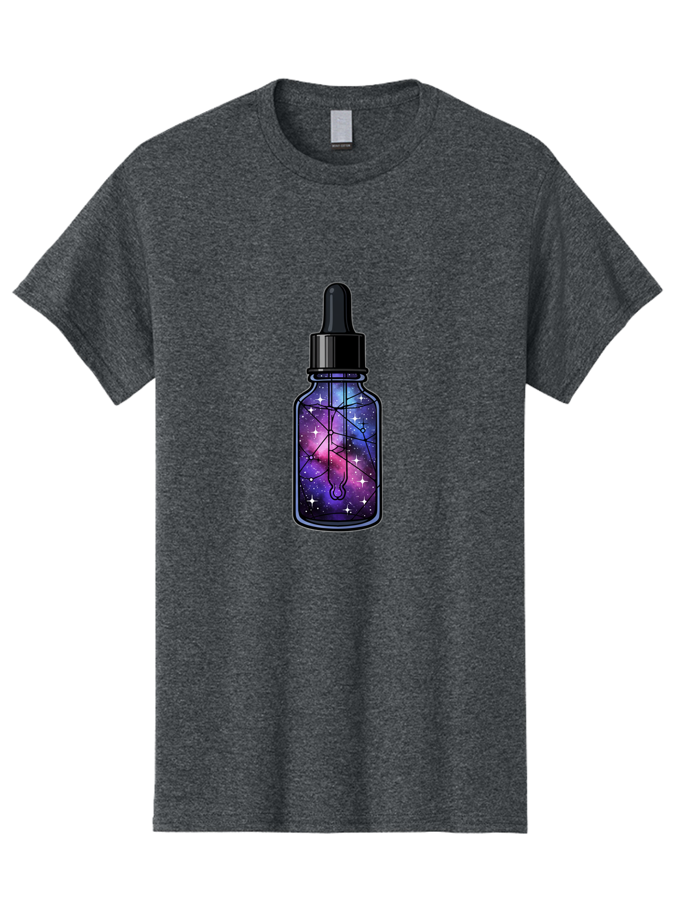 Galaxy-Serum-Bottle Men'S Graphic Tee, 100% Cotton, Comfortable Casual Summer Wear, Machine Washable, Vintage Camera, Old Camera, Antique Camera, Black Camera, Classic Photography, Photography Equipment, Nostalgic Device, Film Camera, Baj063