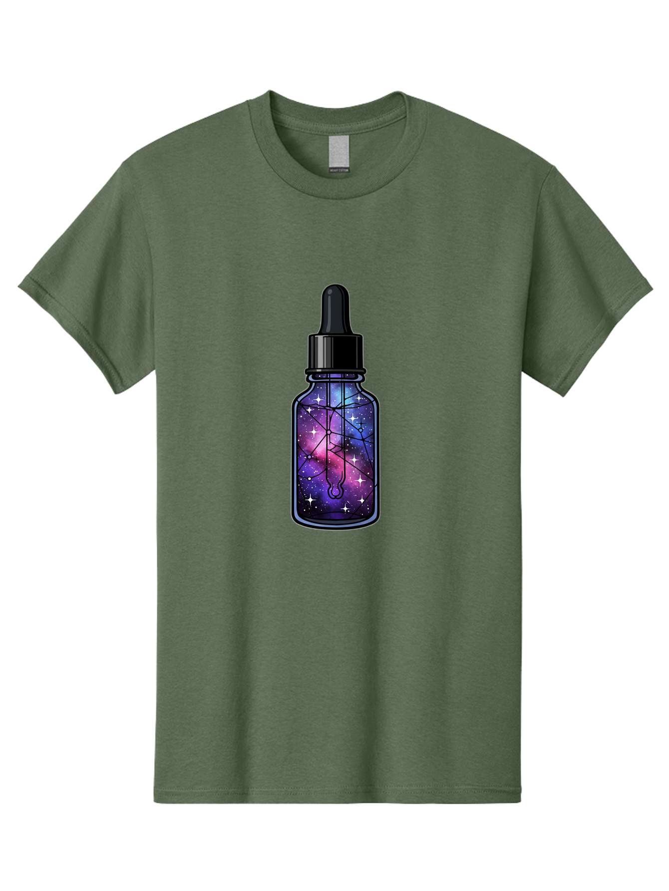 Galaxy-Serum-Bottle Men'S Graphic Tee, 100% Cotton, Comfortable Casual Summer Wear, Machine Washable, Vintage Camera, Old Camera, Antique Camera, Black Camera, Classic Photography, Photography Equipment, Nostalgic Device, Film Camera, Baj063