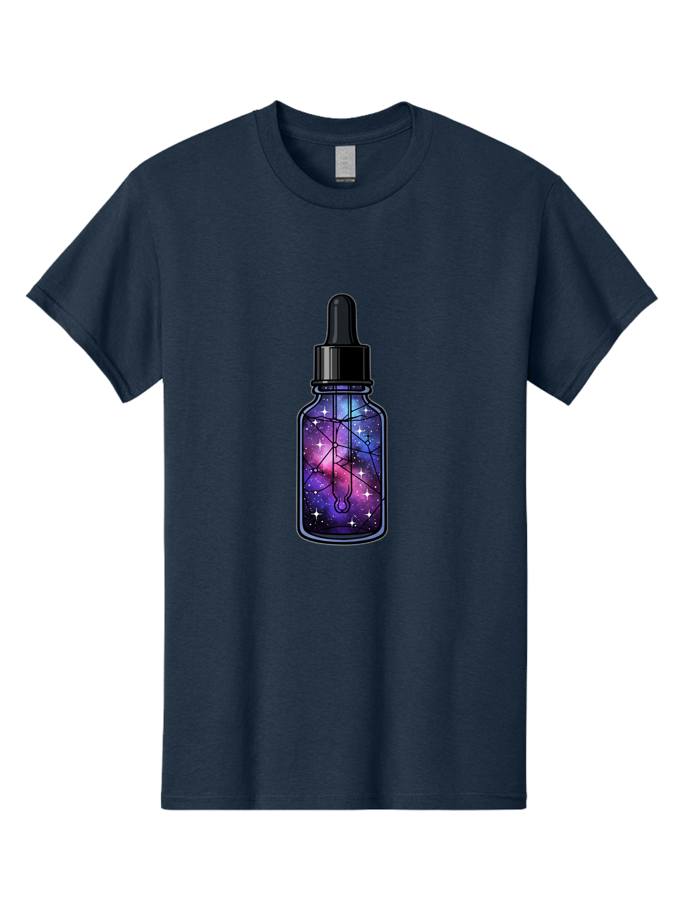Galaxy-Serum-Bottle Men'S Graphic Tee, 100% Cotton, Comfortable Casual Summer Wear, Machine Washable, Vintage Camera, Old Camera, Antique Camera, Black Camera, Classic Photography, Photography Equipment, Nostalgic Device, Film Camera, Baj063
