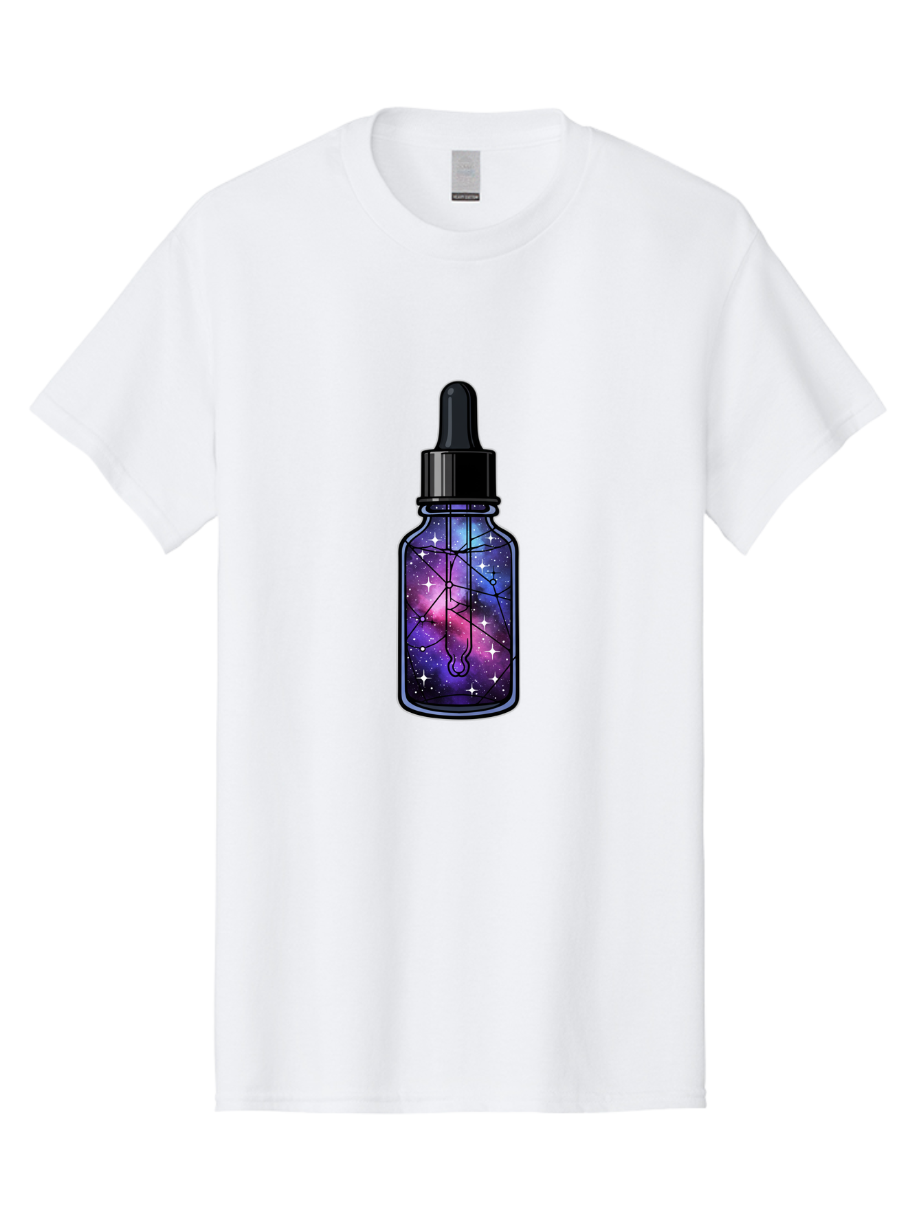 Galaxy-Serum-Bottle Men'S Graphic Tee, 100% Cotton, Comfortable Casual Summer Wear, Machine Washable, Vintage Camera, Old Camera, Antique Camera, Black Camera, Classic Photography, Photography Equipment, Nostalgic Device, Film Camera, Baj063