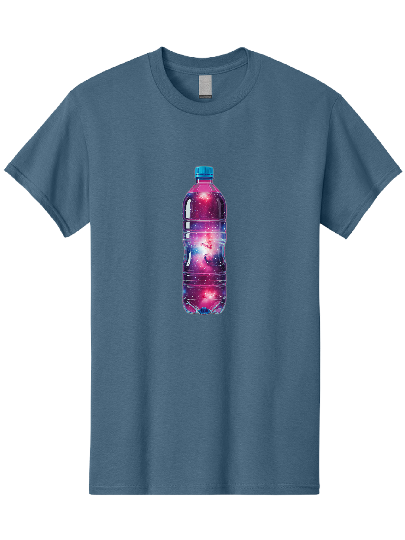 Galaxy-Water-Bottle Men'S Graphic Tee, 100% Cotton, Comfortable Casual Summer Wear, Machine Washable, Vintage Camera, Old Camera, Antique Camera, Black Camera, Classic Photography, Photography Equipment, Nostalgic Device, Film Camera, Baj064