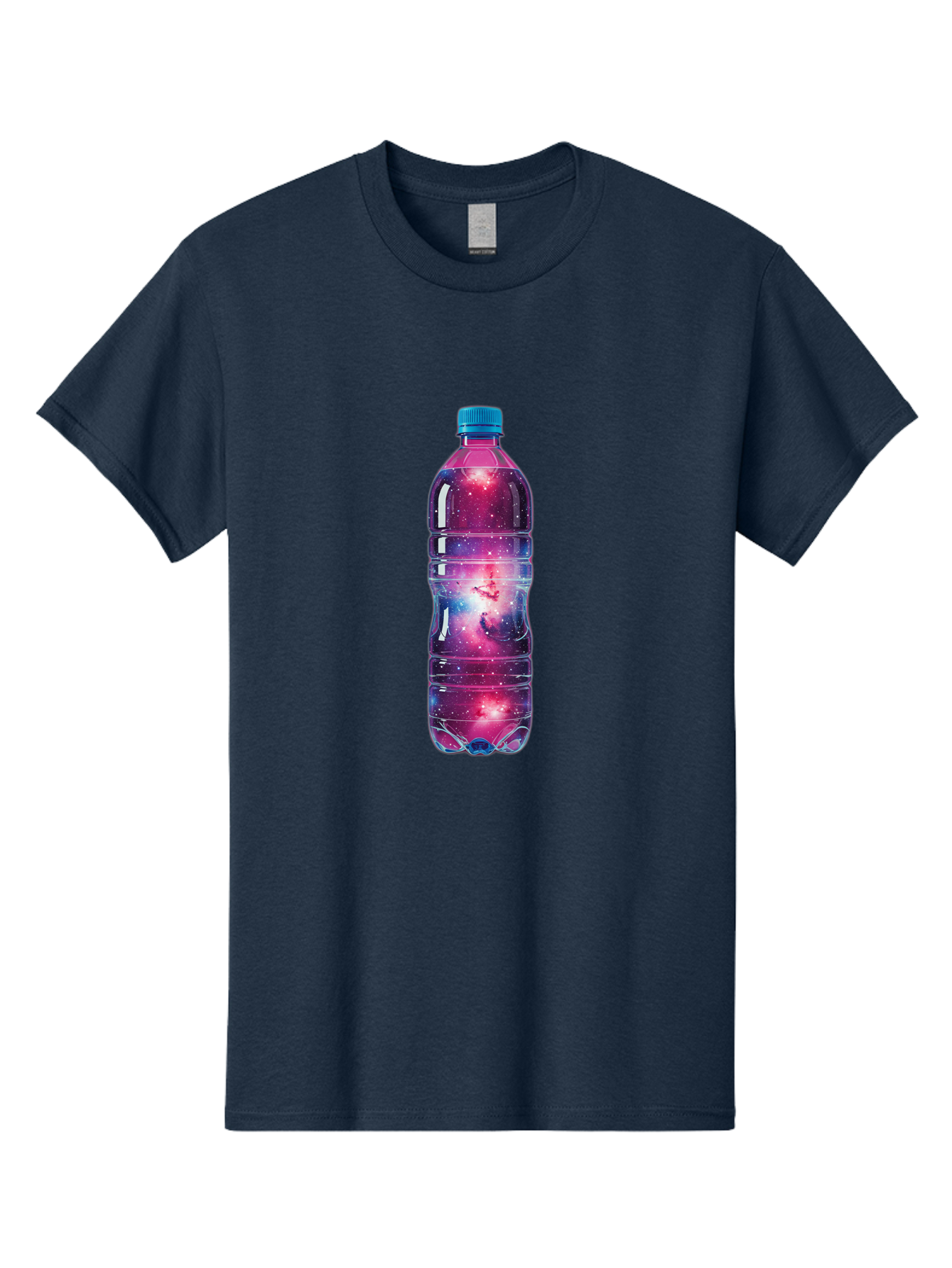 Galaxy-Water-Bottle Men'S Graphic Tee, 100% Cotton, Comfortable Casual Summer Wear, Machine Washable, Vintage Camera, Old Camera, Antique Camera, Black Camera, Classic Photography, Photography Equipment, Nostalgic Device, Film Camera, Baj064