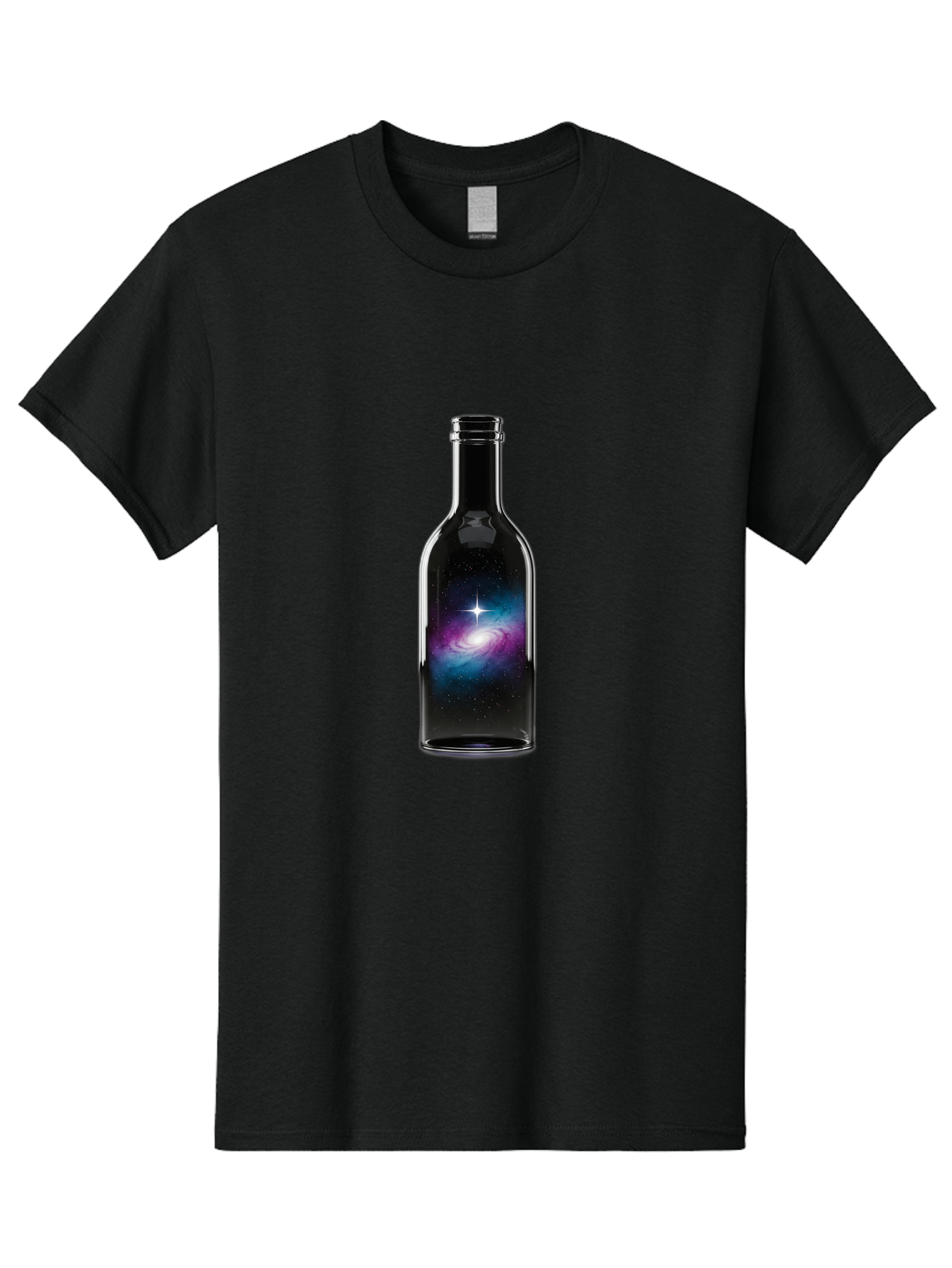 Galaxy-Wine-Bottle Men'S Graphic Tee, 100% Cotton, Comfortable Casual Summer Wear, Machine Washable, Vintage Camera, Old Camera, Antique Camera, Black Camera, Classic Photography, Photography Equipment, Nostalgic Device, Film Camera, Baj065