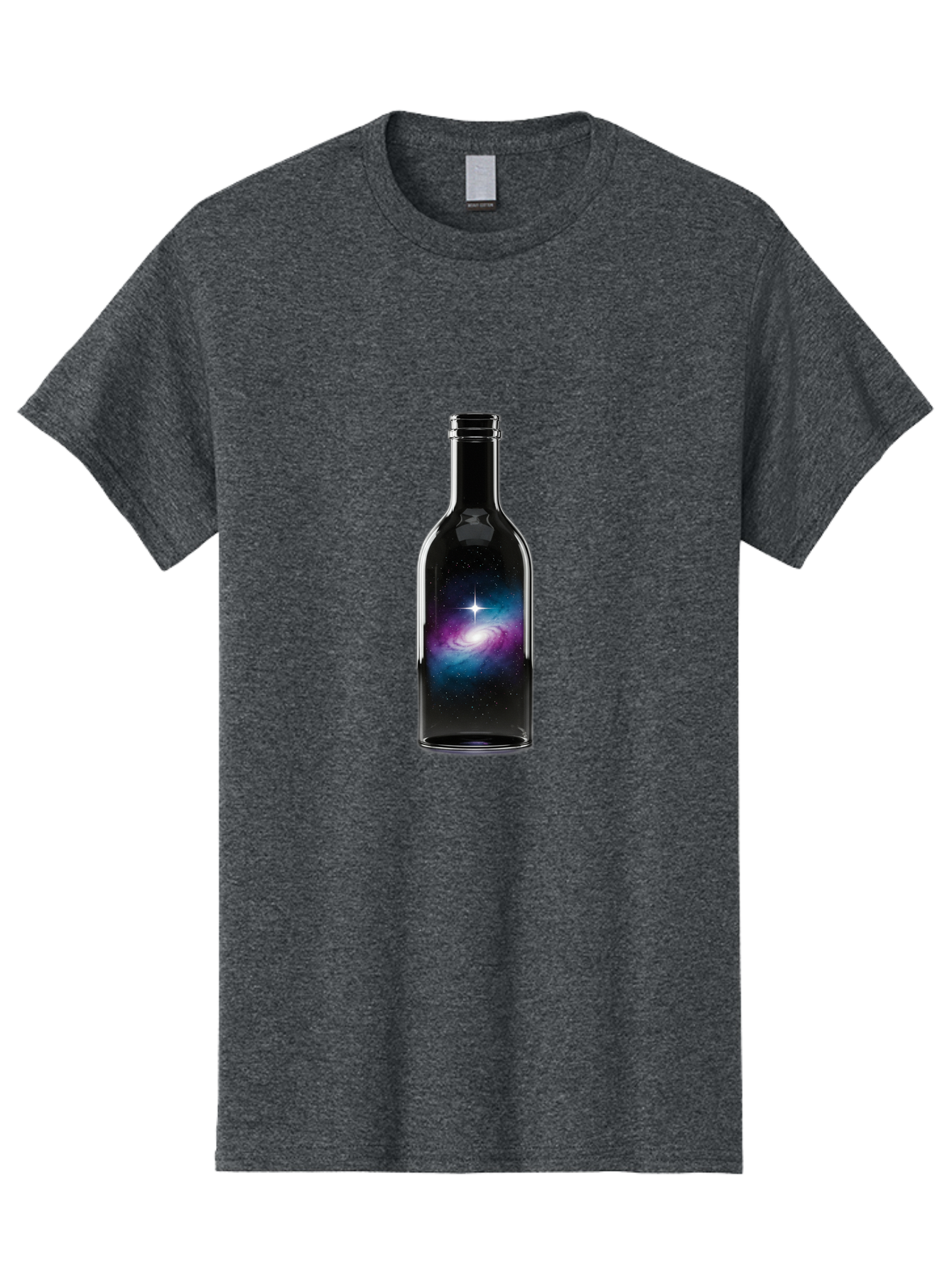 Galaxy-Wine-Bottle Men'S Graphic Tee, 100% Cotton, Comfortable Casual Summer Wear, Machine Washable, Vintage Camera, Old Camera, Antique Camera, Black Camera, Classic Photography, Photography Equipment, Nostalgic Device, Film Camera, Baj065