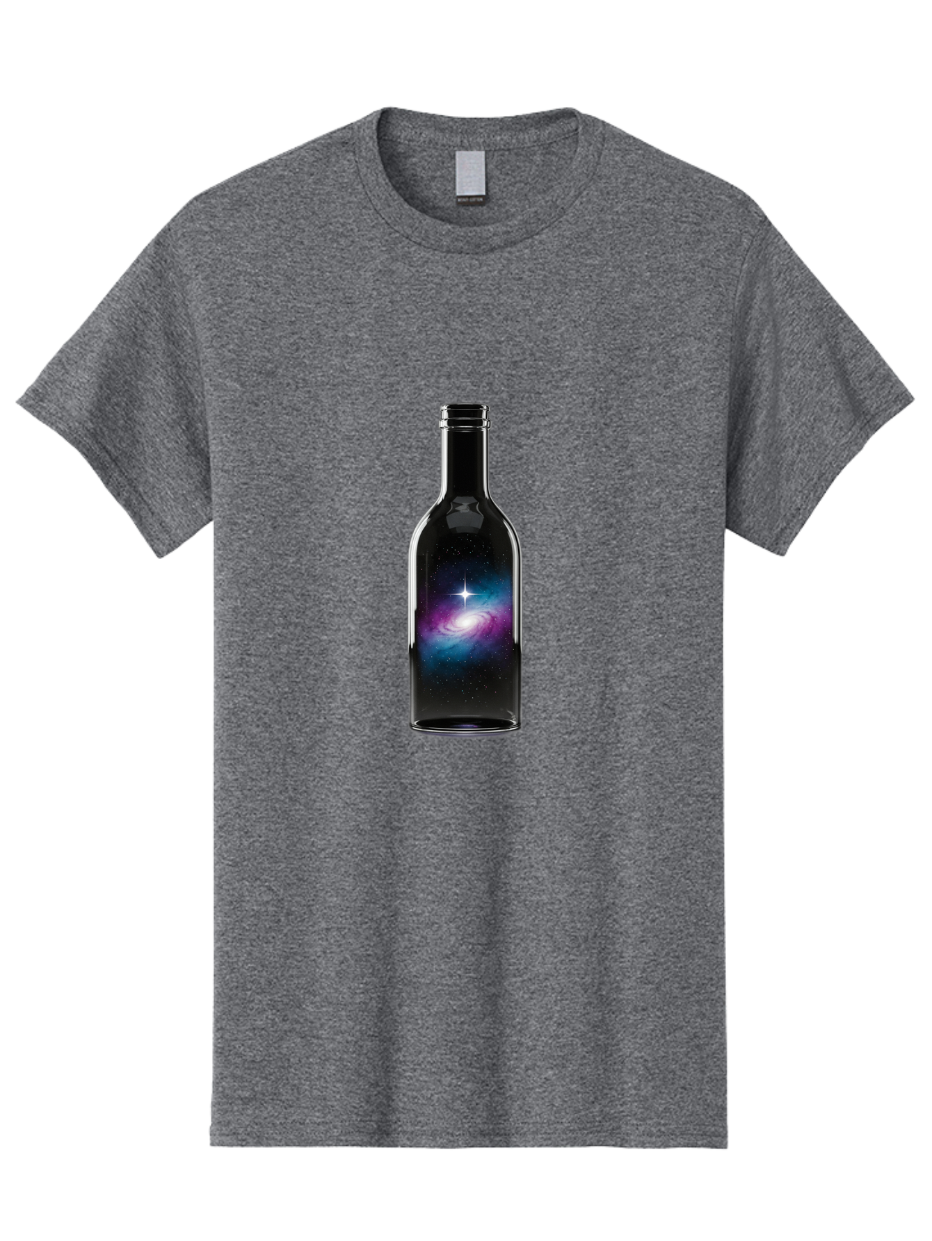 Galaxy-Wine-Bottle Men'S Graphic Tee, 100% Cotton, Comfortable Casual Summer Wear, Machine Washable, Vintage Camera, Old Camera, Antique Camera, Black Camera, Classic Photography, Photography Equipment, Nostalgic Device, Film Camera, Baj065