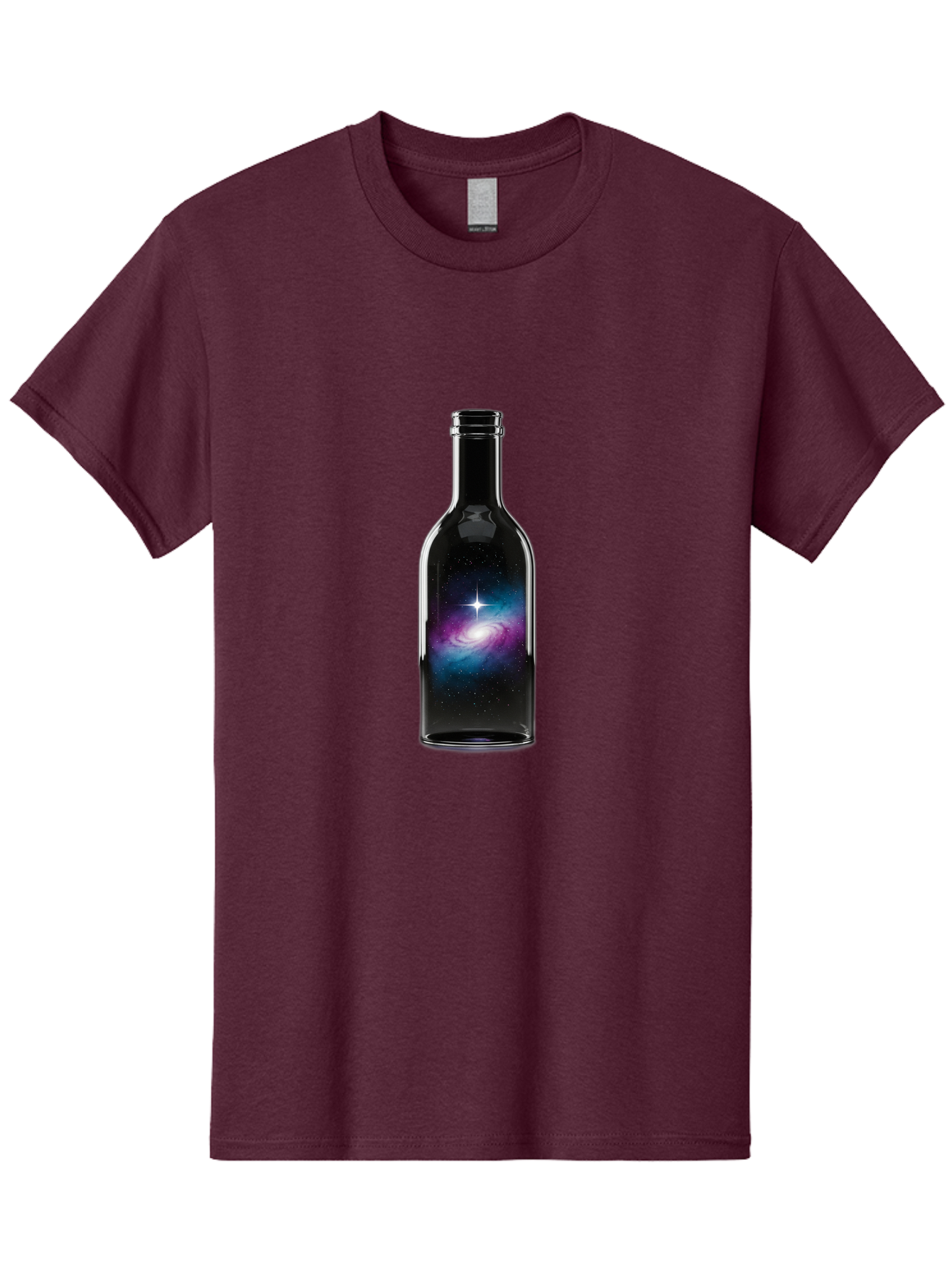 Galaxy-Wine-Bottle Men'S Graphic Tee, 100% Cotton, Comfortable Casual Summer Wear, Machine Washable, Vintage Camera, Old Camera, Antique Camera, Black Camera, Classic Photography, Photography Equipment, Nostalgic Device, Film Camera, Baj065