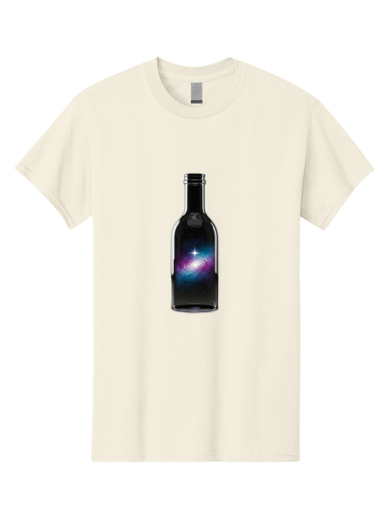 Galaxy-Wine-Bottle Men'S Graphic Tee, 100% Cotton, Comfortable Casual Summer Wear, Machine Washable, Vintage Camera, Old Camera, Antique Camera, Black Camera, Classic Photography, Photography Equipment, Nostalgic Device, Film Camera, Baj065