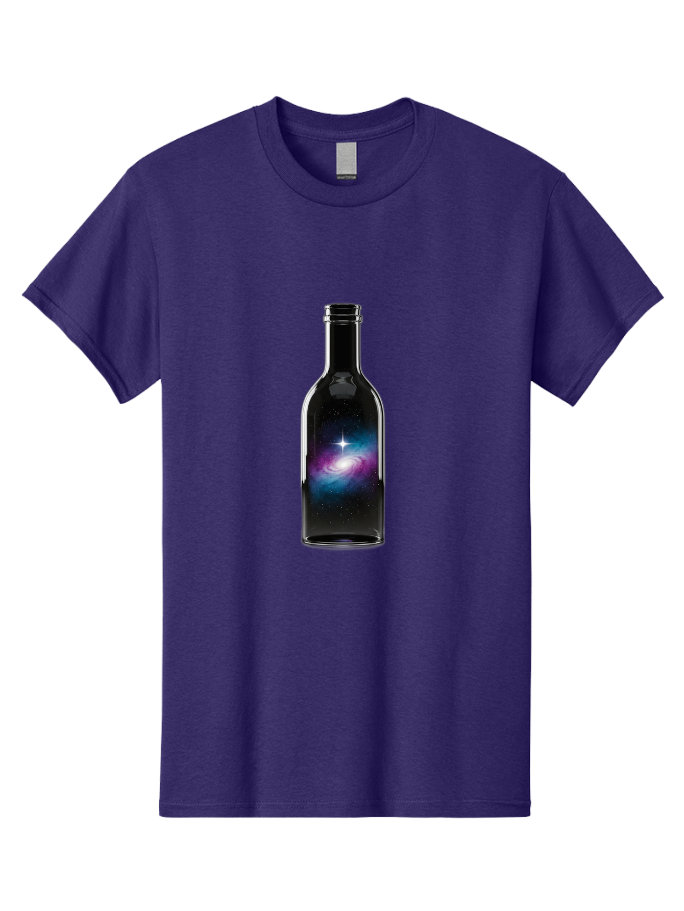 Galaxy-Wine-Bottle Men'S Graphic Tee, 100% Cotton, Comfortable Casual Summer Wear, Machine Washable, Vintage Camera, Old Camera, Antique Camera, Black Camera, Classic Photography, Photography Equipment, Nostalgic Device, Film Camera, Baj065