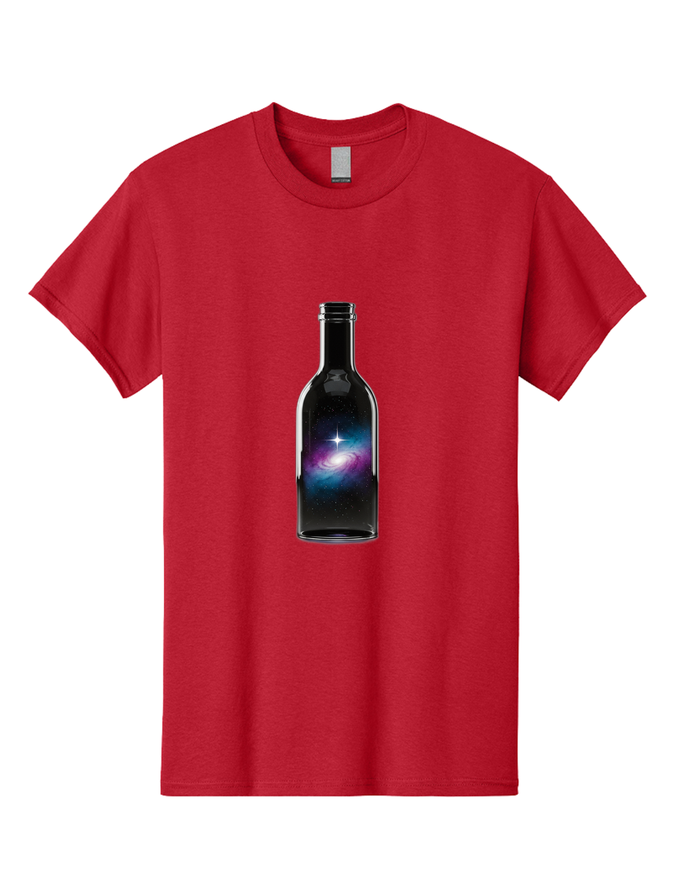 Galaxy-Wine-Bottle Men'S Graphic Tee, 100% Cotton, Comfortable Casual Summer Wear, Machine Washable, Vintage Camera, Old Camera, Antique Camera, Black Camera, Classic Photography, Photography Equipment, Nostalgic Device, Film Camera, Baj065