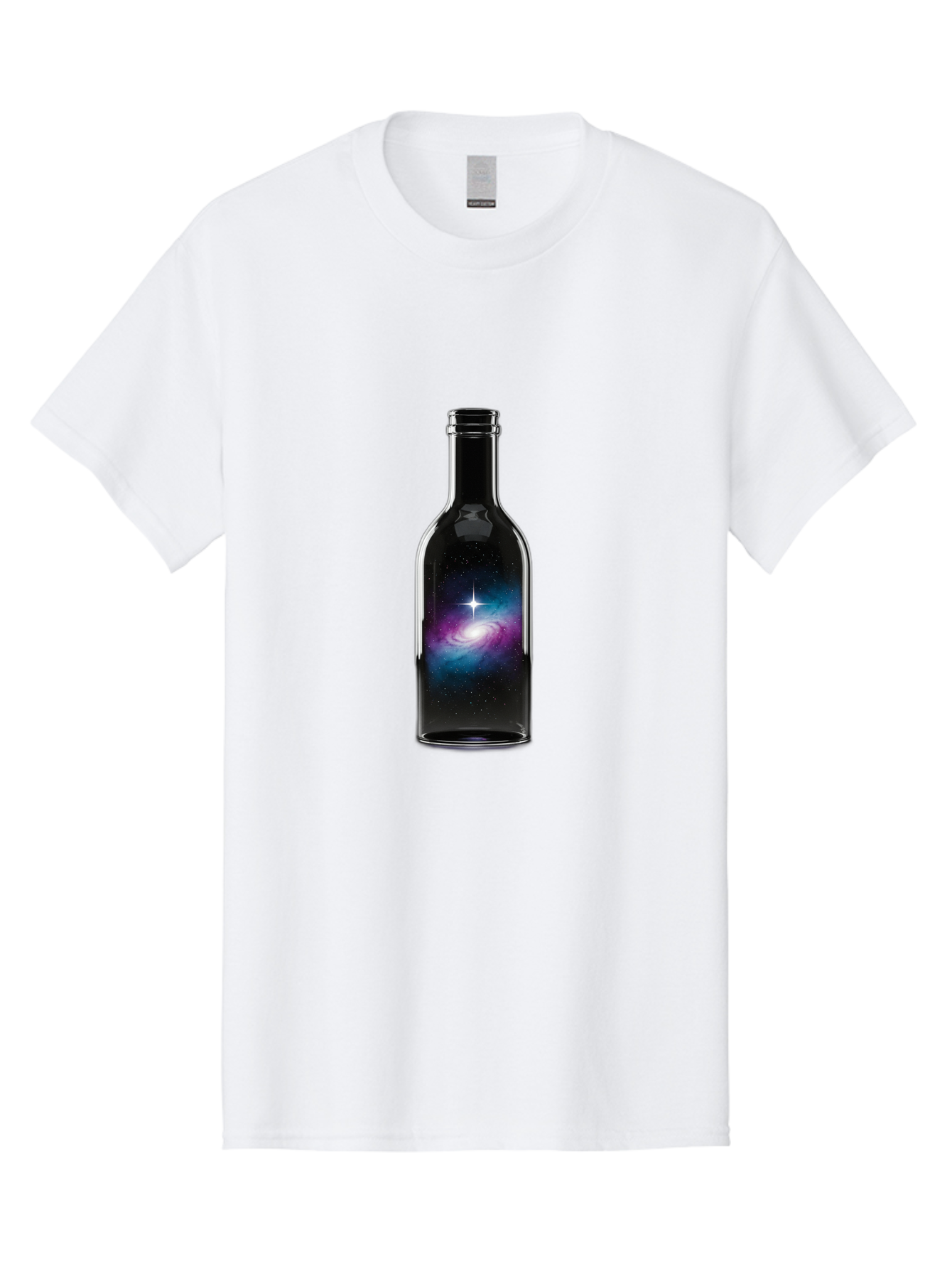Galaxy-Wine-Bottle Men'S Graphic Tee, 100% Cotton, Comfortable Casual Summer Wear, Machine Washable, Vintage Camera, Old Camera, Antique Camera, Black Camera, Classic Photography, Photography Equipment, Nostalgic Device, Film Camera, Baj065