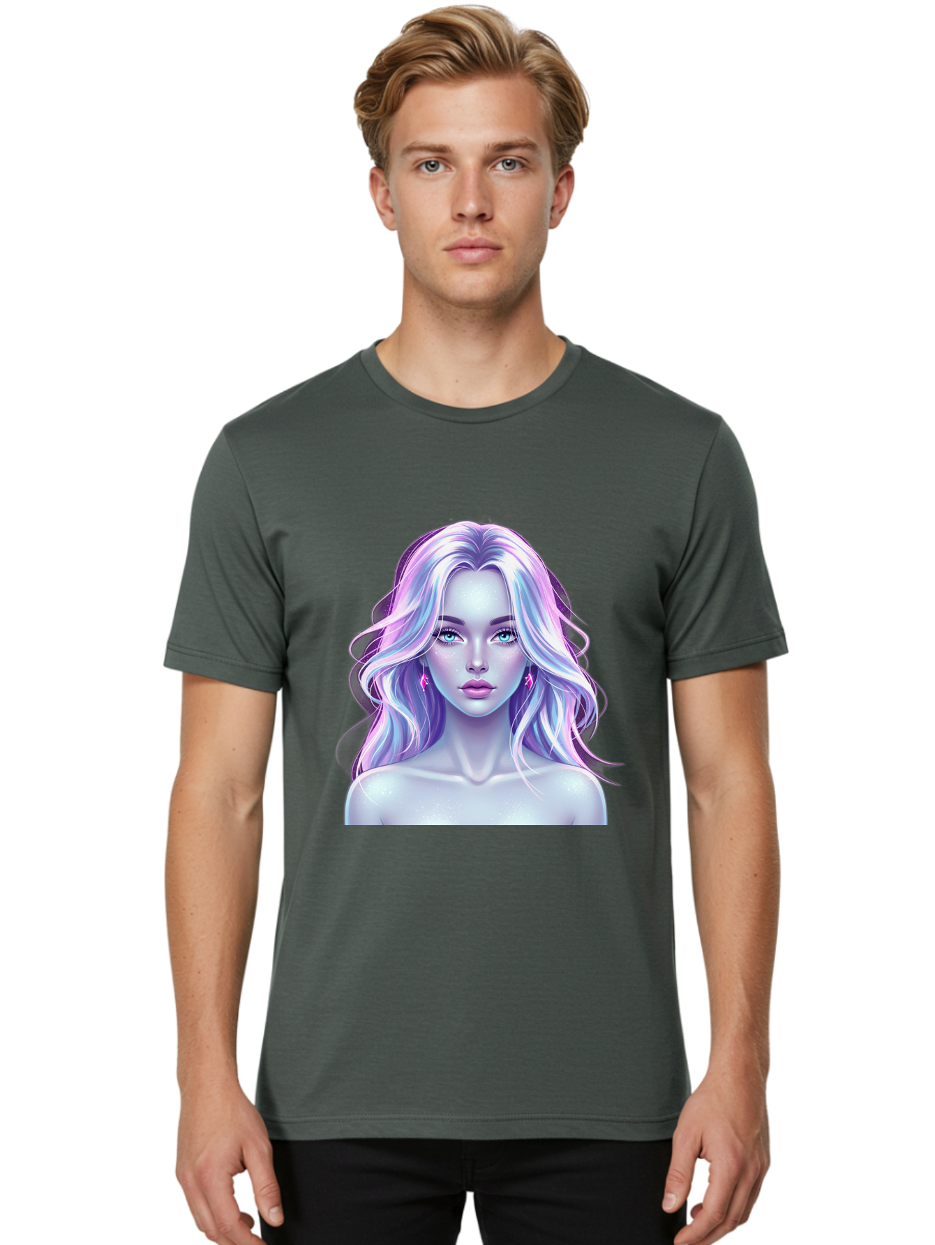 Girl-With-Pastel-Hair Men'S Graphic Tee, 100% Cotton, Comfortable Casual Summer Wear, Machine Washable, Vintage Camera, Old Camera, Antique Camera, Black Camera, Classic Photography, Photography Equipment, Nostalgic Device, Film Camera, Baj068