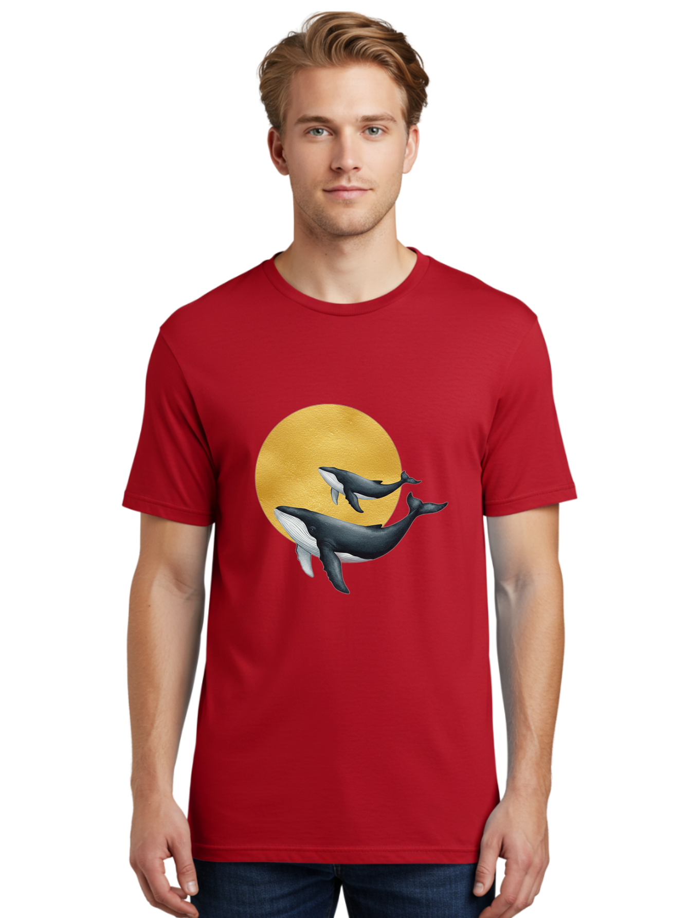 Gold-Moon-Whales Men'S Graphic Tee, 100% Cotton, Comfortable Casual Summer Wear, Machine Washable, Vintage Camera, Old Camera, Antique Camera, Black Camera, Classic Photography, Photography Equipment, Nostalgic Device, Film Camera, Camera Art Baj069