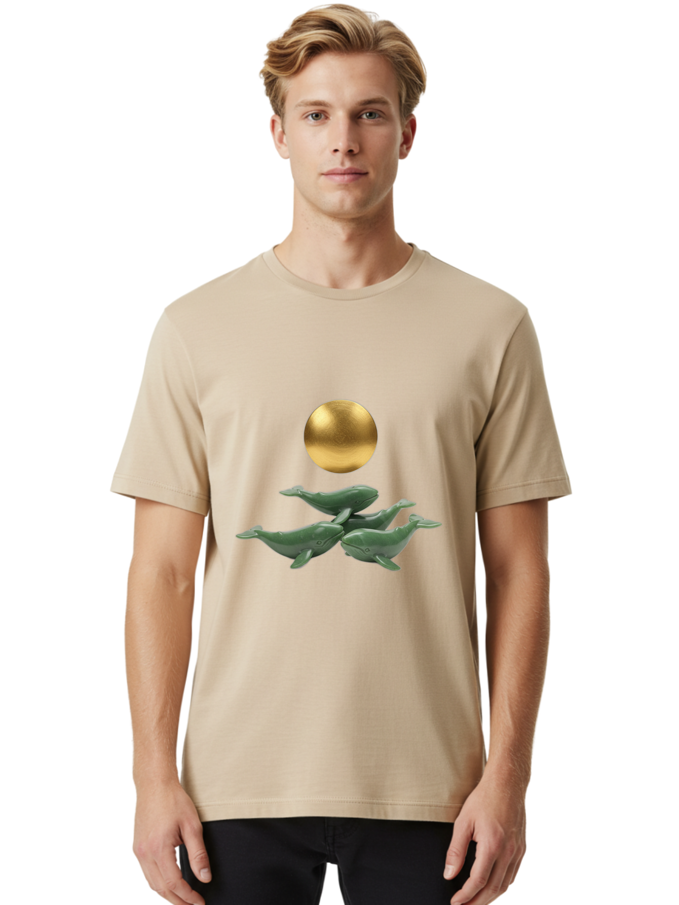 Gold-Sphere-And-Whales Men'S Graphic Tee, 100% Cotton, Comfortable Casual Summer Wear, Machine Washable, Vintage Camera, Old Camera, Antique Camera, Black Camera, Classic Photography, Photography Equipment, Nostalgic Device, Film Camera, Baj070