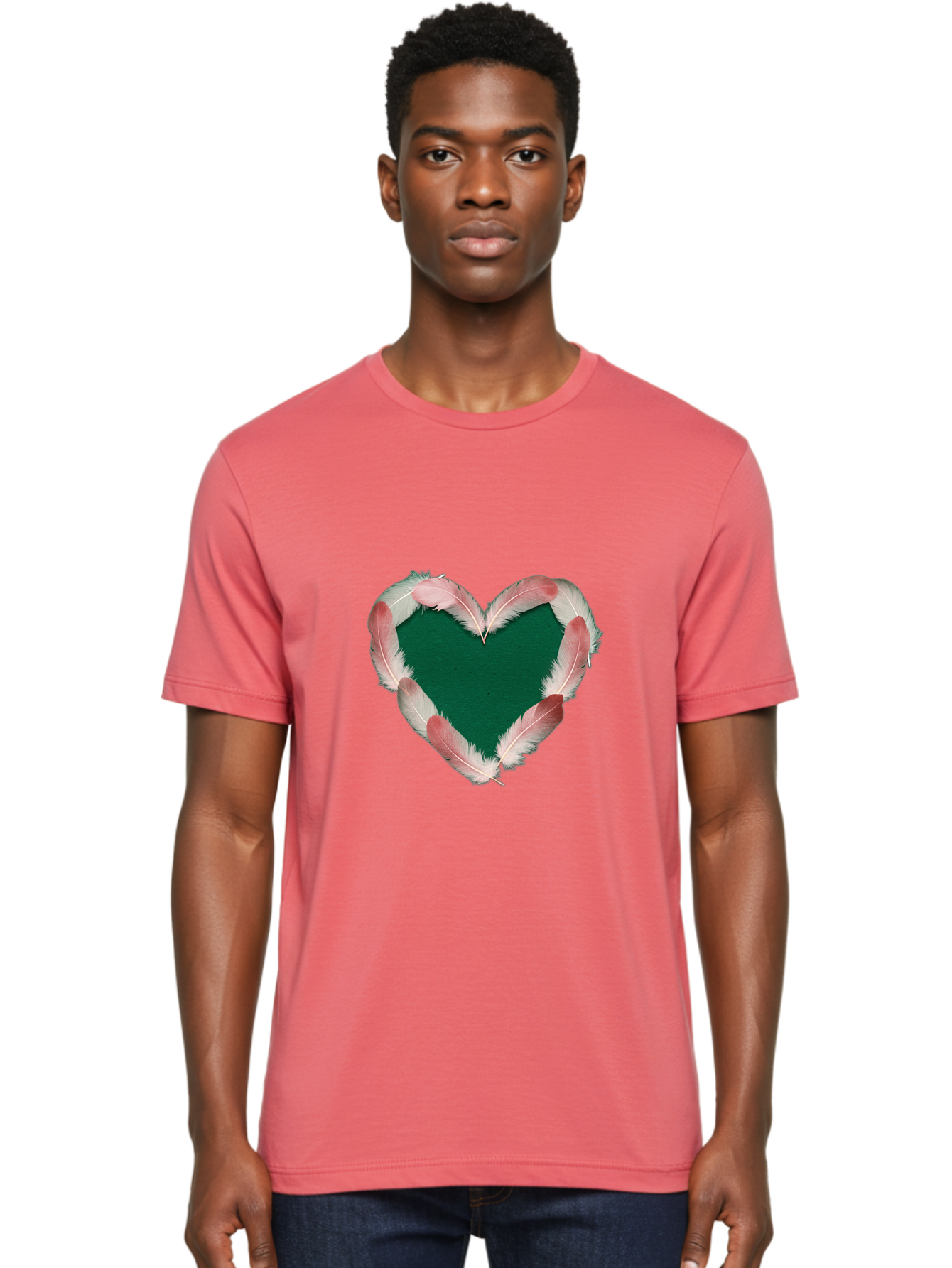 Heart-Shaped-Feathers Men'S Graphic Tee, 100% Cotton, Comfortable Casual Summer Wear, Machine Washable, Vintage Camera, Old Camera, Antique Camera, Black Camera, Classic Photography, Photography Equipment, Nostalgic Device, Film Camera, Baj073