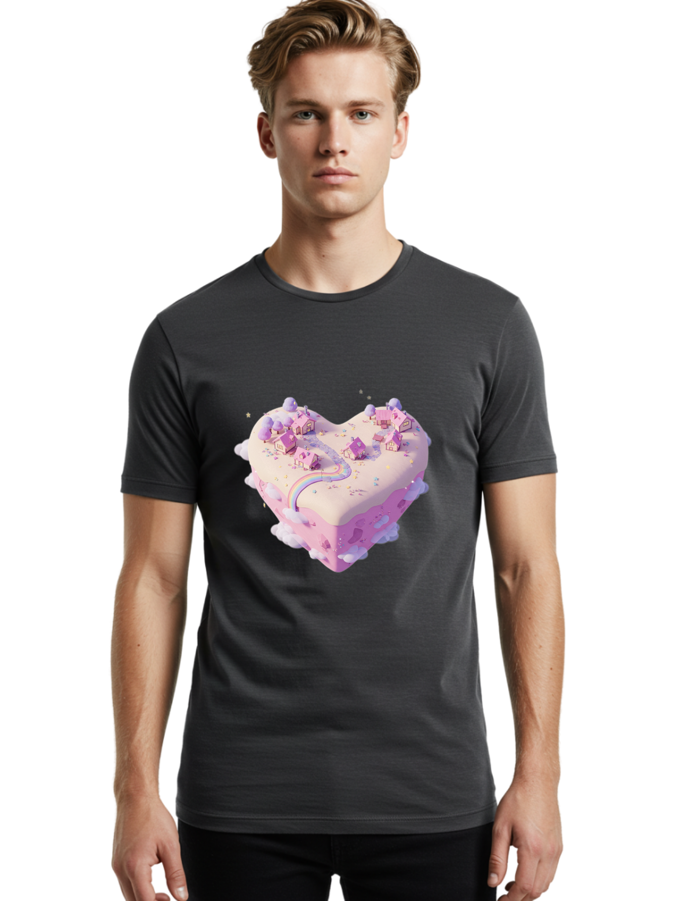 Heart-Shaped-Land Men'S Graphic Tee, 100% Cotton, Comfortable Casual Summer Wear, Machine Washable, Vintage Camera, Old Camera, Antique Camera, Black Camera, Classic Photography, Photography Equipment, Nostalgic Device, Film Camera, Camera Art Baj074