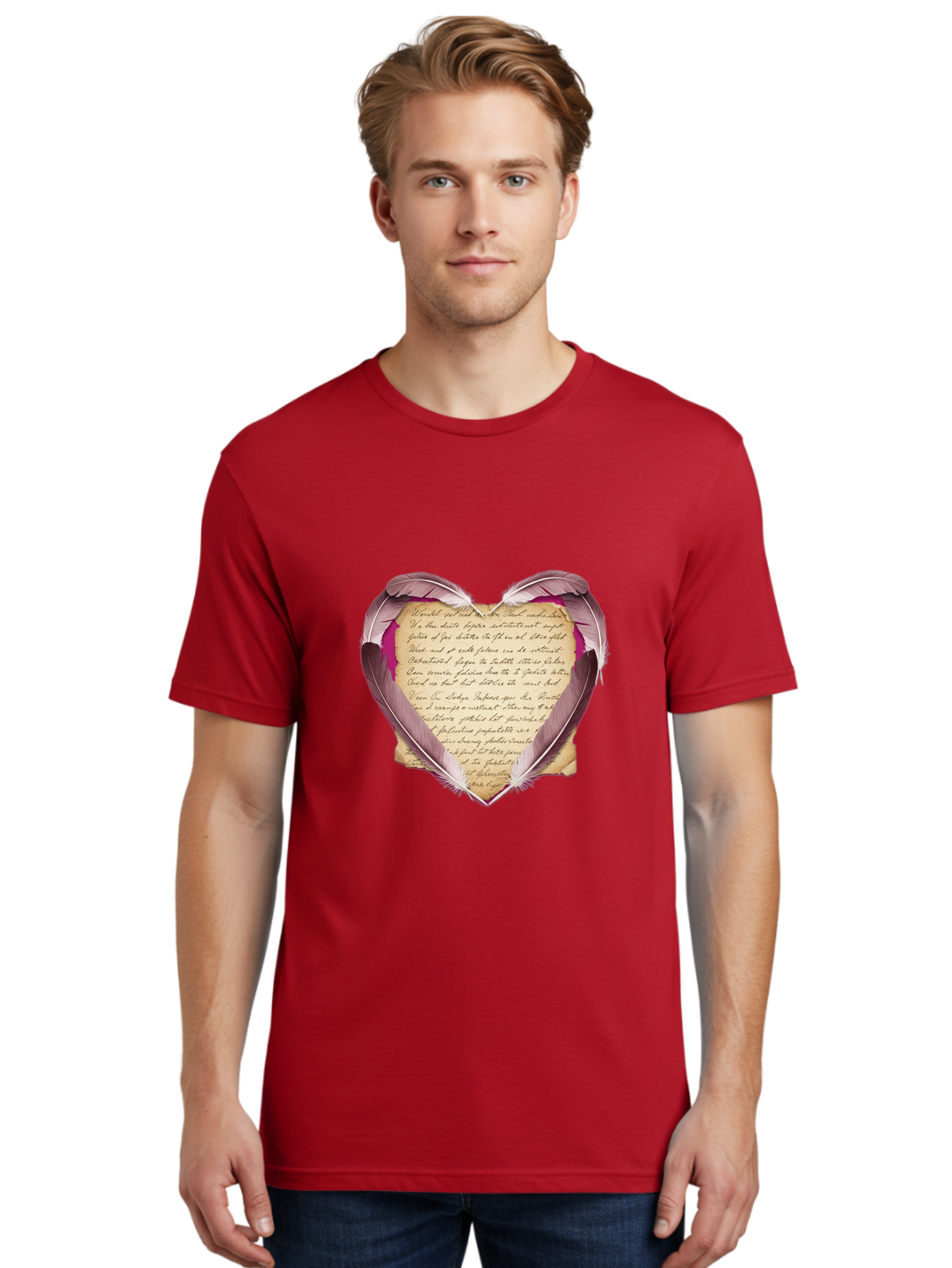 Heart-Shaped-Letter Men'S Graphic Tee, 100% Cotton, Comfortable Casual Summer Wear, Machine Washable, Vintage Camera, Old Camera, Antique Camera, Black Camera, Classic Photography, Photography Equipment, Nostalgic Device, Film Camera, Baj075