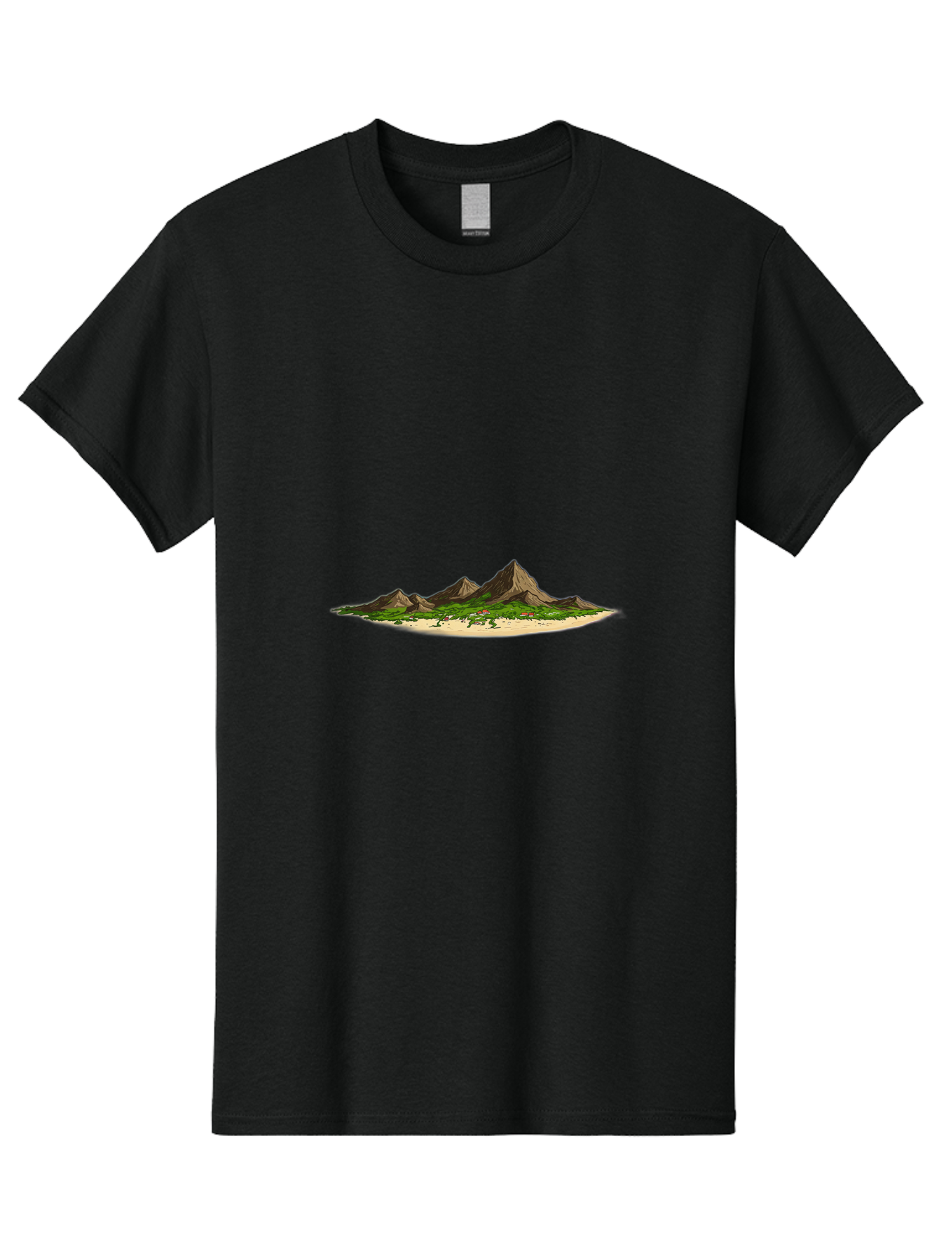 Island Men'S Graphic Tee, 100% Cotton, Comfortable Casual Summer Wear, Machine Washable, Vintage Camera, Old Camera, Antique Camera, Black Camera, Classic Photography, Photography Equipment, Nostalgic Device, Film Camera, Camera Art Baj080