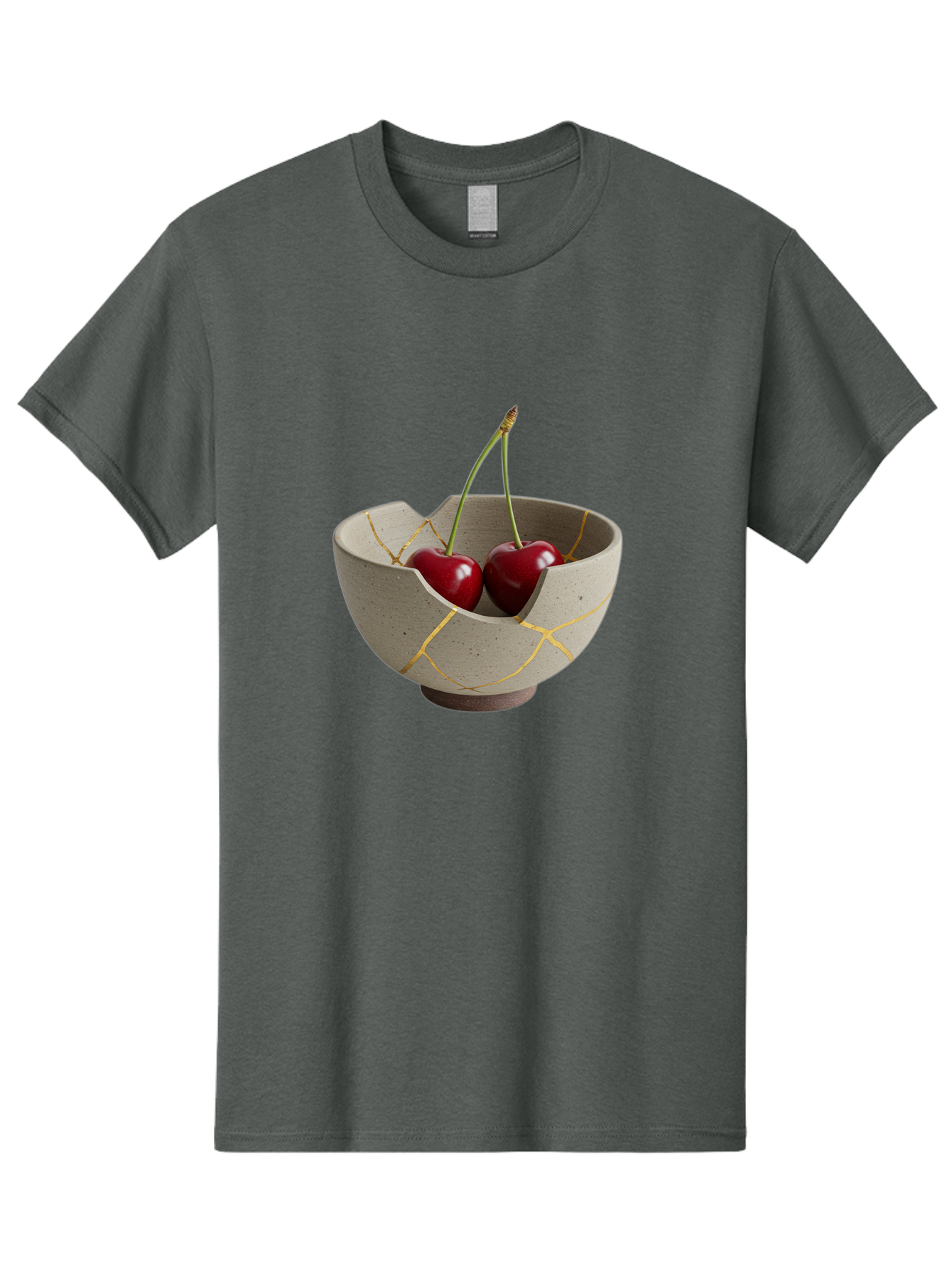 Kintsugi-Bowl-Cherries Men'S Graphic Tee, 100% Cotton, Comfortable Casual Summer Wear, Machine Washable, Vintage Camera, Old Camera, Antique Camera, Black Camera, Classic Photography, Photography Equipment, Nostalgic Device, Film Camera, Baj082