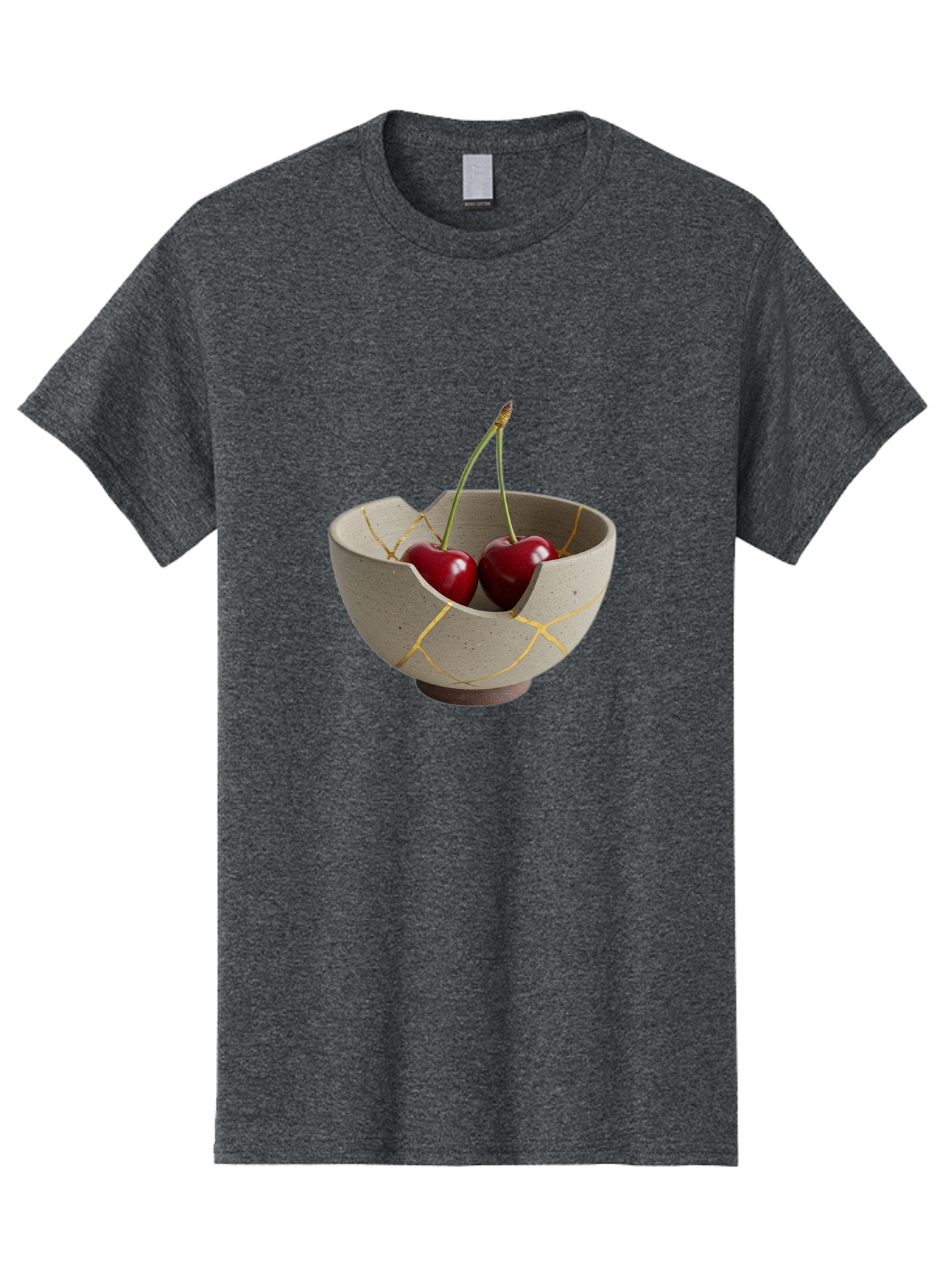 Kintsugi-Bowl-Cherries Men'S Graphic Tee, 100% Cotton, Comfortable Casual Summer Wear, Machine Washable, Vintage Camera, Old Camera, Antique Camera, Black Camera, Classic Photography, Photography Equipment, Nostalgic Device, Film Camera, Baj082