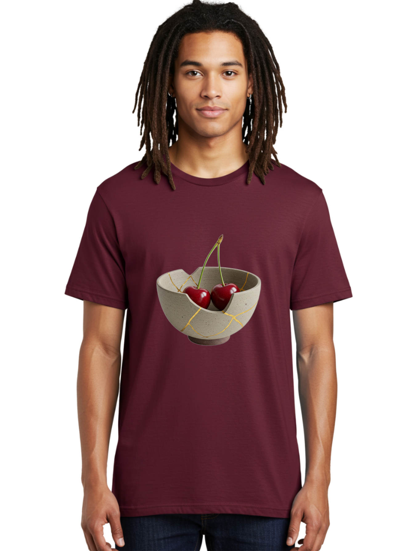 Kintsugi-Bowl-Cherries Men'S Graphic Tee, 100% Cotton, Comfortable Casual Summer Wear, Machine Washable, Vintage Camera, Old Camera, Antique Camera, Black Camera, Classic Photography, Photography Equipment, Nostalgic Device, Film Camera, Baj082