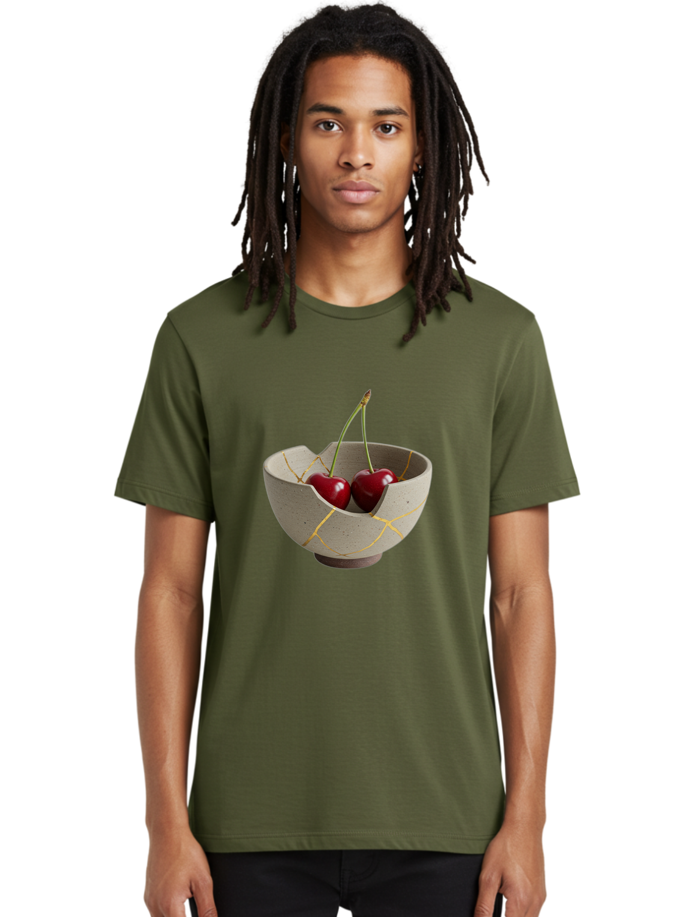 Kintsugi-Bowl-Cherries Men'S Graphic Tee, 100% Cotton, Comfortable Casual Summer Wear, Machine Washable, Vintage Camera, Old Camera, Antique Camera, Black Camera, Classic Photography, Photography Equipment, Nostalgic Device, Film Camera, Baj082