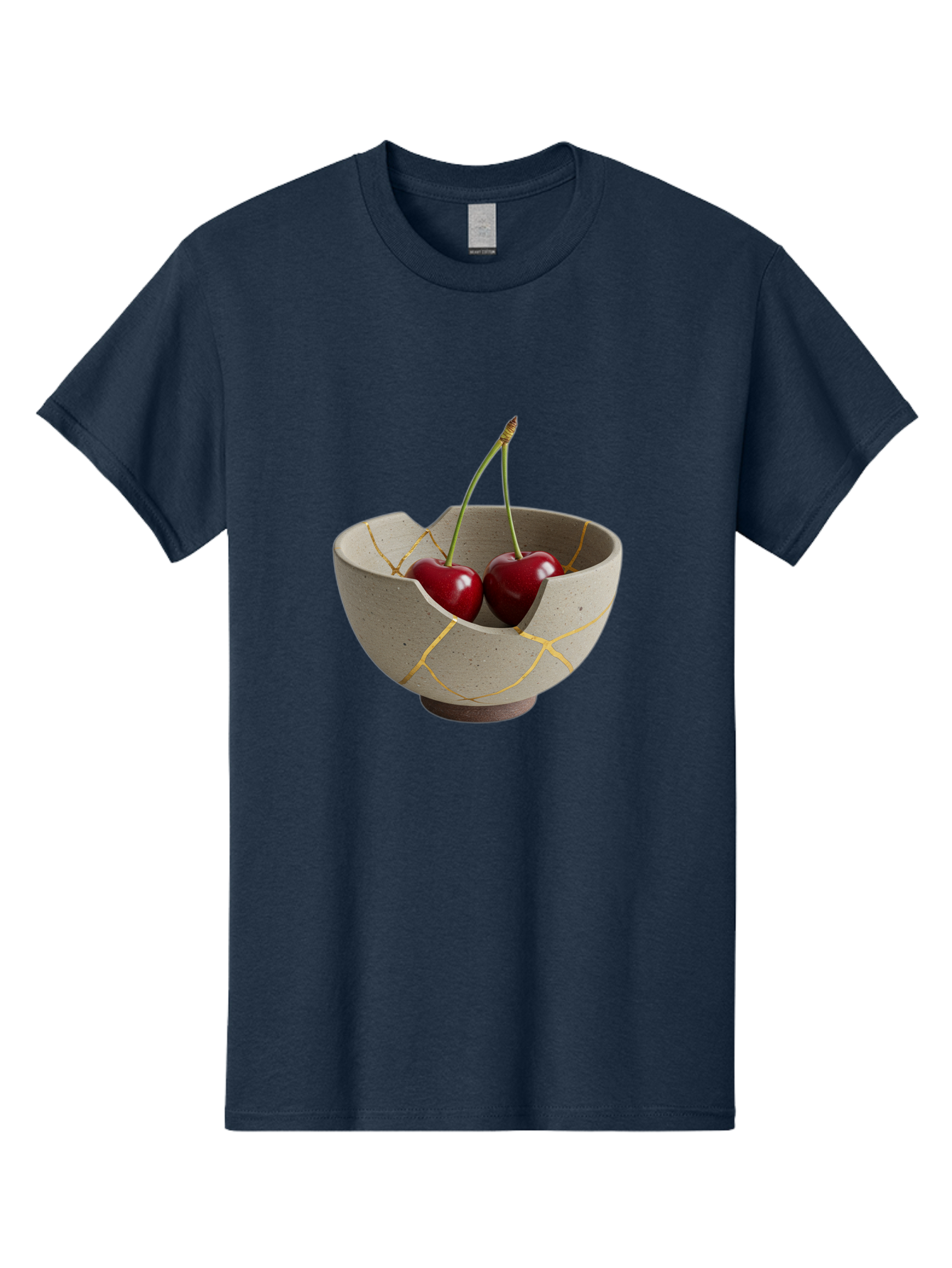 Kintsugi-Bowl-Cherries Men'S Graphic Tee, 100% Cotton, Comfortable Casual Summer Wear, Machine Washable, Vintage Camera, Old Camera, Antique Camera, Black Camera, Classic Photography, Photography Equipment, Nostalgic Device, Film Camera, Baj082