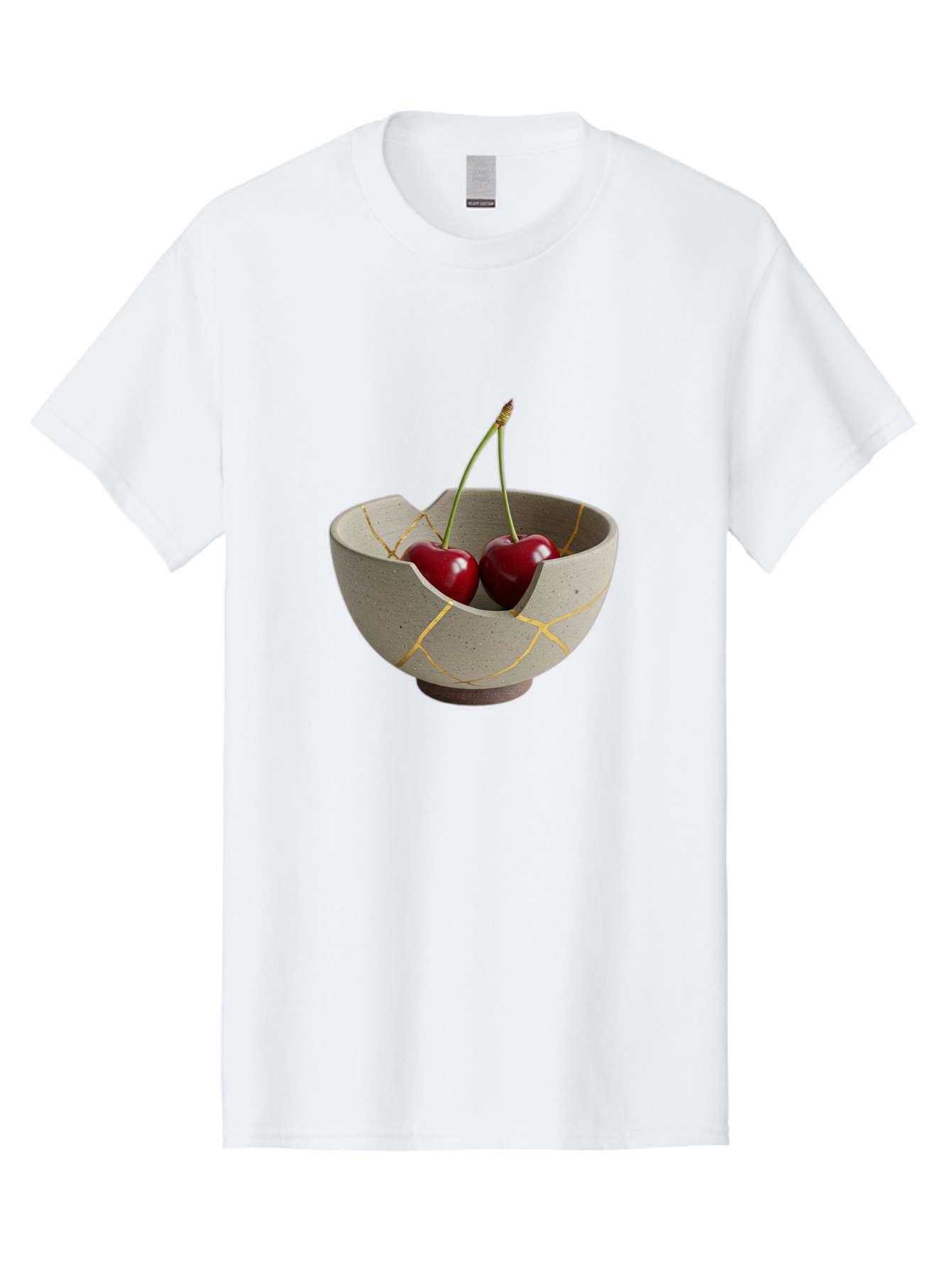 Kintsugi-Bowl-Cherries Men'S Graphic Tee, 100% Cotton, Comfortable Casual Summer Wear, Machine Washable, Vintage Camera, Old Camera, Antique Camera, Black Camera, Classic Photography, Photography Equipment, Nostalgic Device, Film Camera, Baj082