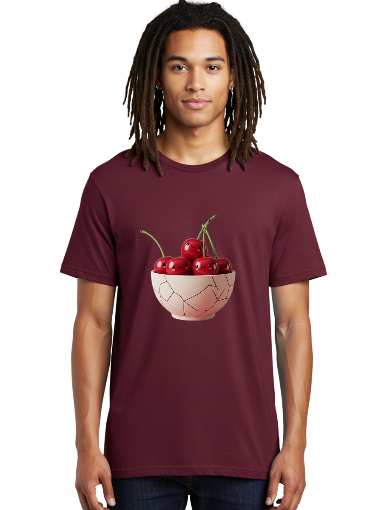 Kintsugi-Bowl-Of-Cherries Men'S Graphic Tee, 100% Cotton, Comfortable Casual Summer Wear, Machine Washable, Vintage Camera, Old Camera, Antique Camera, Black Camera, Classic Photography, Photography Equipment, Nostalgic Device, Film Camera, Baj083