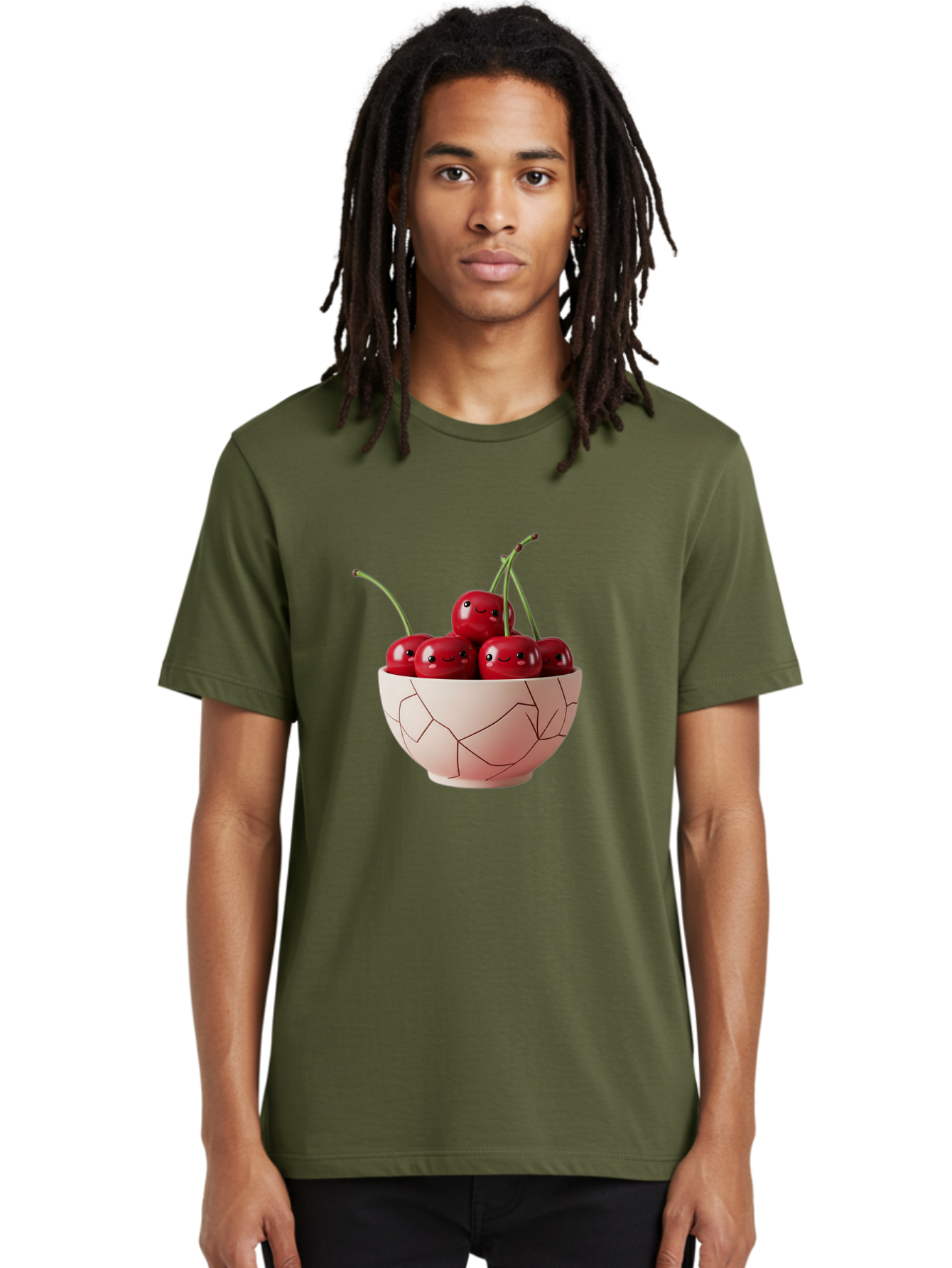 Kintsugi-Bowl-Of-Cherries Men'S Graphic Tee, 100% Cotton, Comfortable Casual Summer Wear, Machine Washable, Vintage Camera, Old Camera, Antique Camera, Black Camera, Classic Photography, Photography Equipment, Nostalgic Device, Film Camera, Baj083