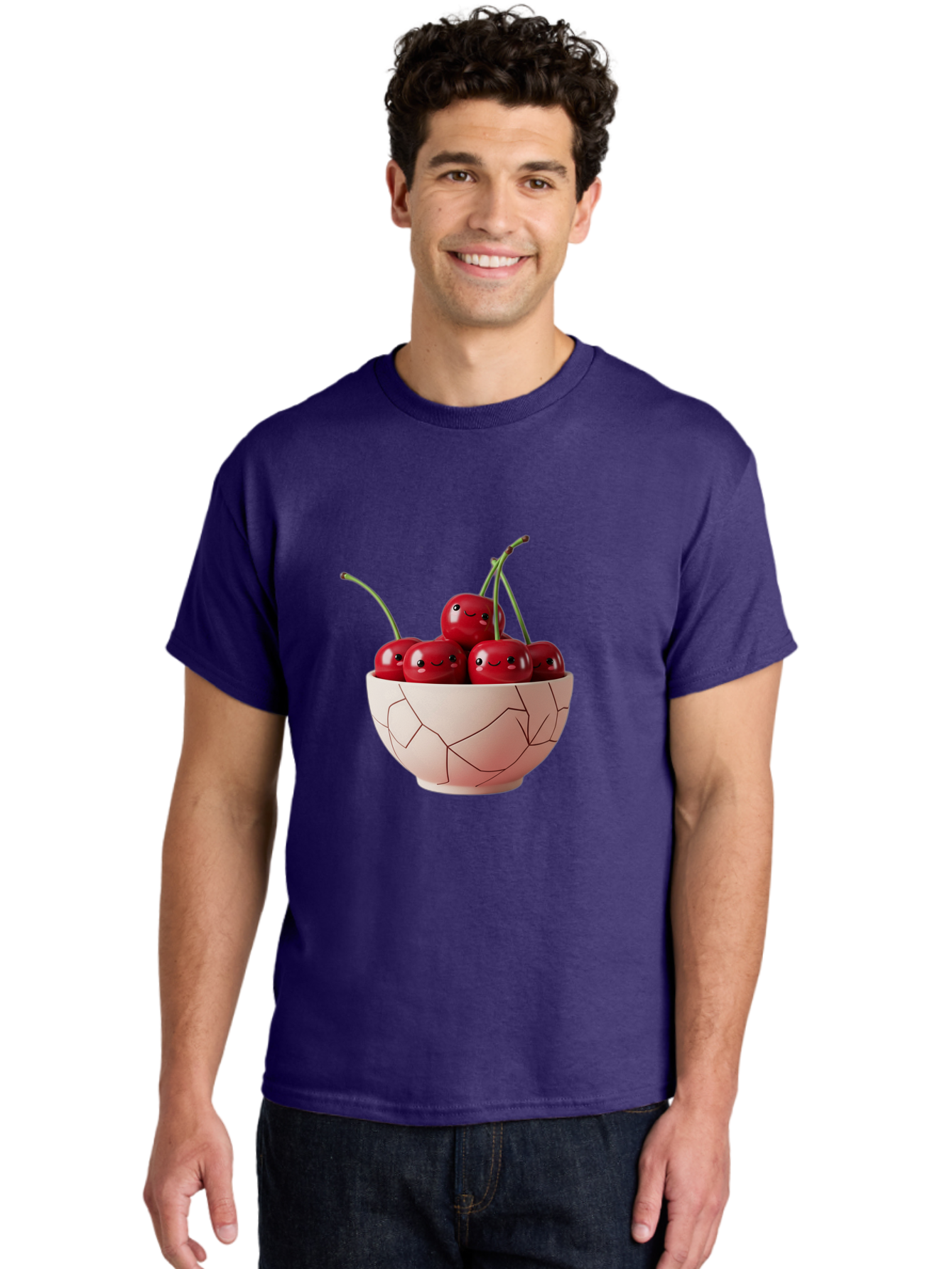Kintsugi-Bowl-Of-Cherries Men'S Graphic Tee, 100% Cotton, Comfortable Casual Summer Wear, Machine Washable, Vintage Camera, Old Camera, Antique Camera, Black Camera, Classic Photography, Photography Equipment, Nostalgic Device, Film Camera, Baj083