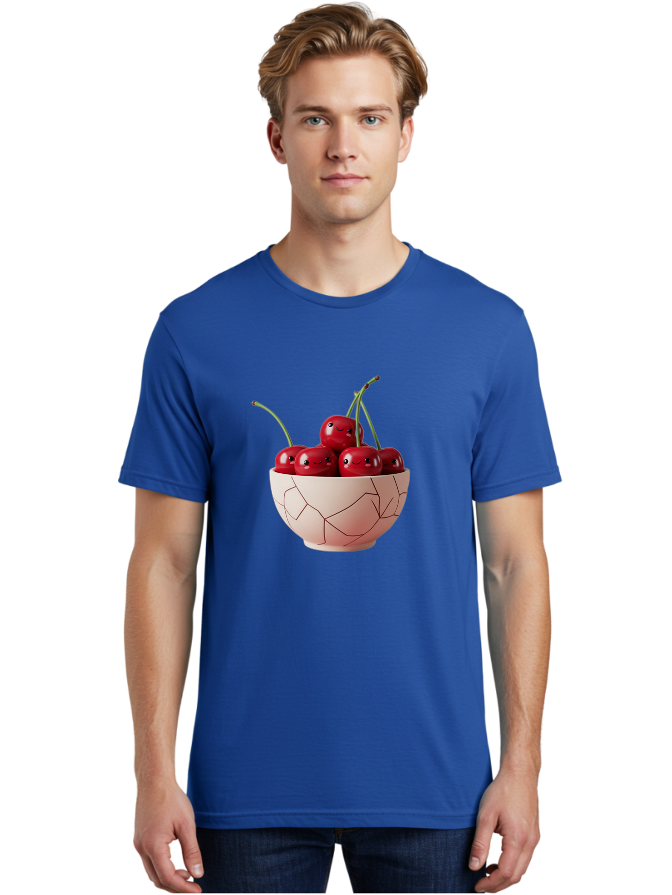 Kintsugi-Bowl-Of-Cherries Men'S Graphic Tee, 100% Cotton, Comfortable Casual Summer Wear, Machine Washable, Vintage Camera, Old Camera, Antique Camera, Black Camera, Classic Photography, Photography Equipment, Nostalgic Device, Film Camera, Baj083