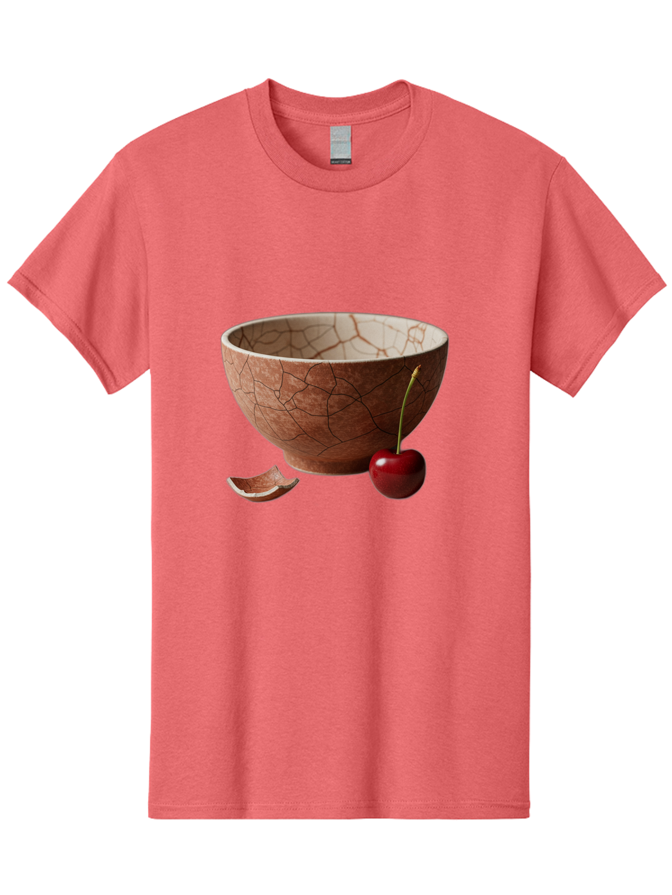 Kintsugi-Bowl-With-Cherry Men'S Graphic Tee, 100% Cotton, Comfortable Casual Summer Wear, Machine Washable, Vintage Camera, Old Camera, Antique Camera, Black Camera, Classic Photography, Photography Equipment, Nostalgic Device, Film Camera, Baj084